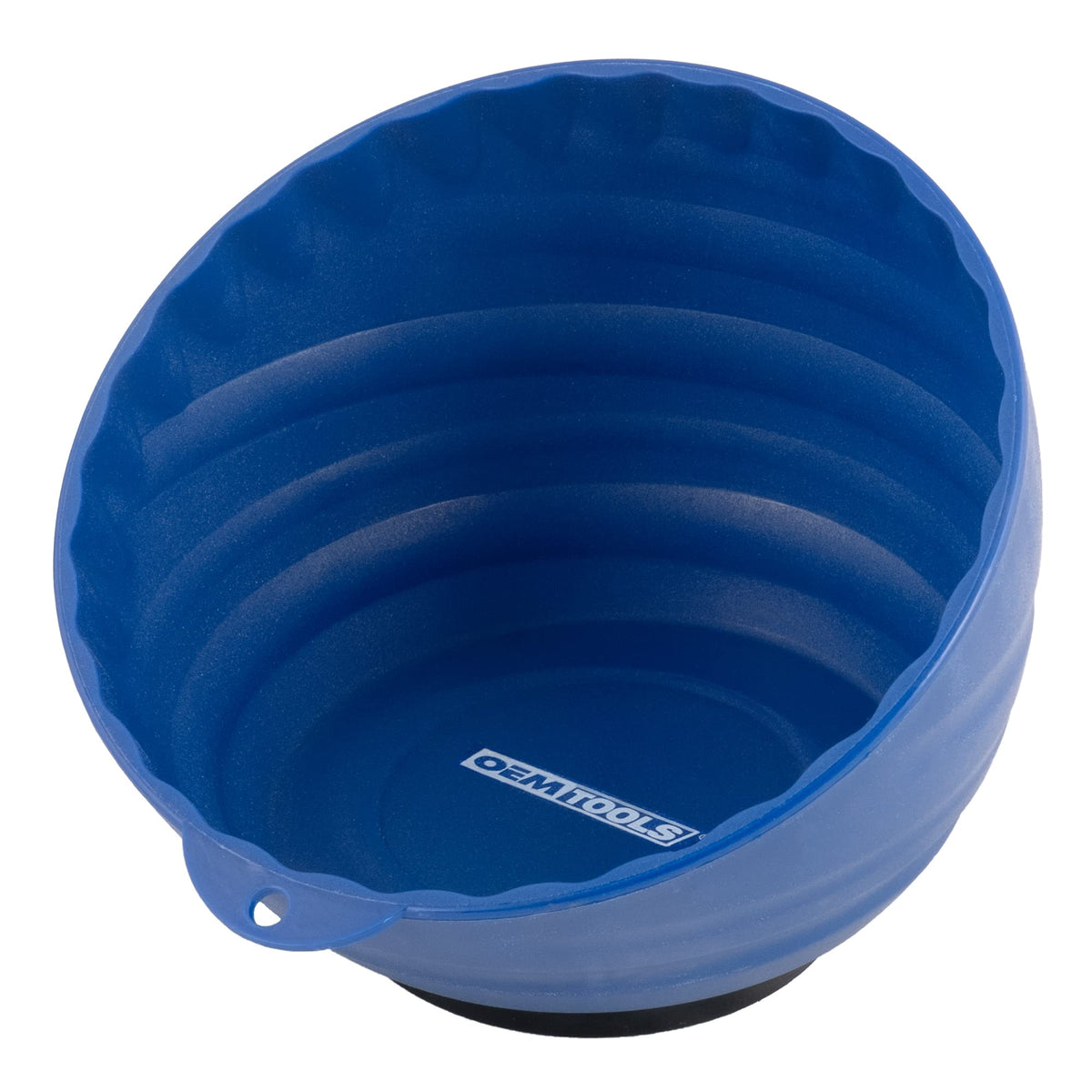 Oemtools 25334 Blue Magnetic Nut Cup, Curved Magnetic Parts Tray Holds Up To 5 Pounds, Attaches To Metal Surfaces, Multi-Use Nut