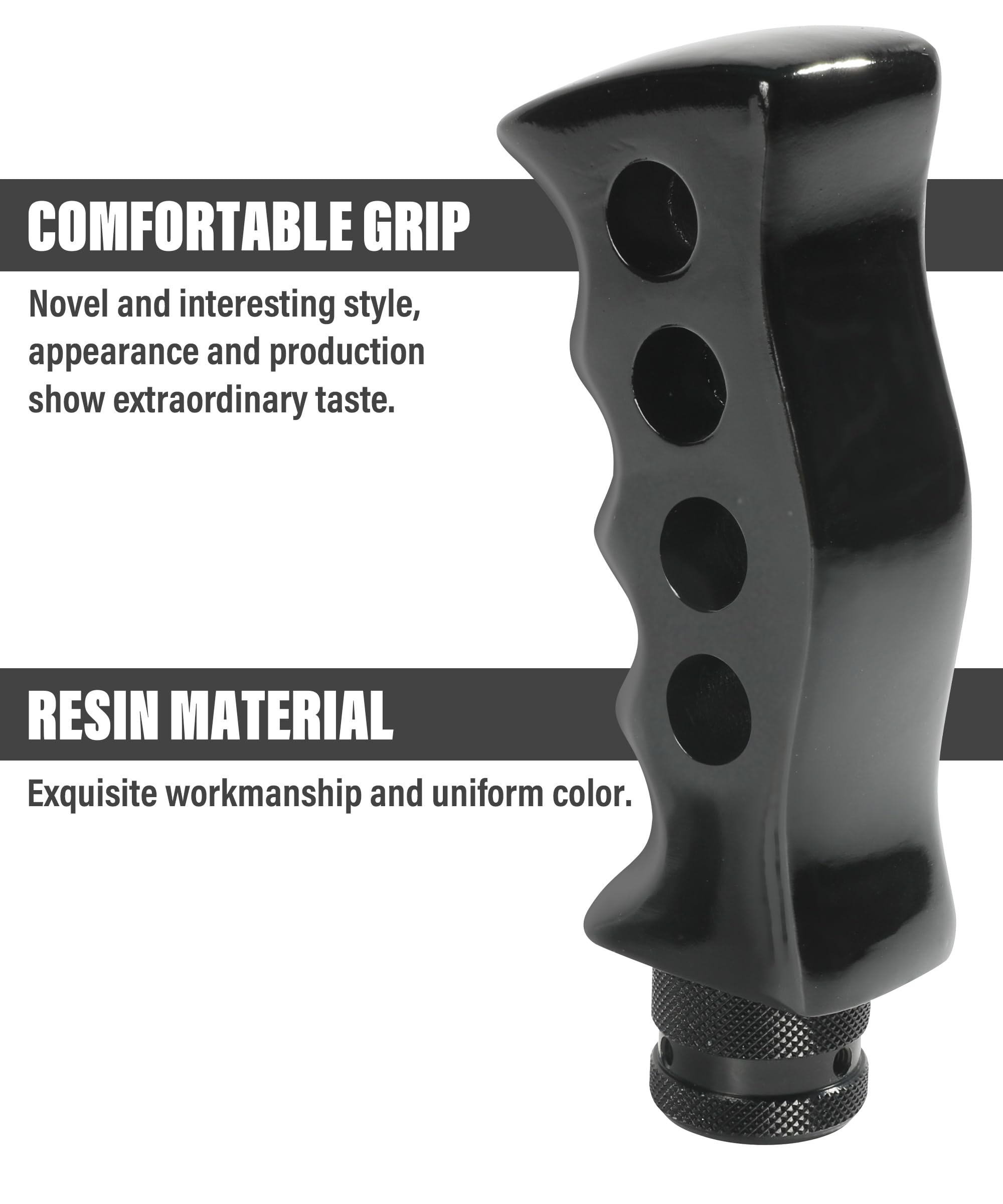 Zlirfy Shift Knob,Automatic Shift Knob,Car Gear Shift Knob,Car Accessories,Car Grip Knife Handle Gear with Screws and Spanner,Ge