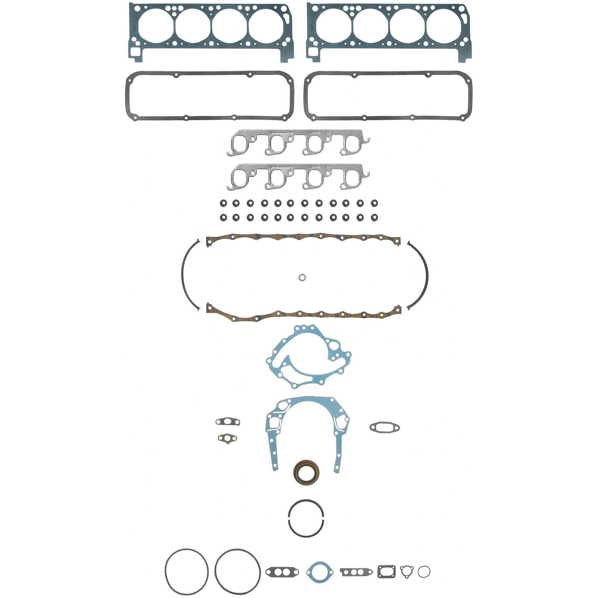 Fel-Pro Full Gasket Set FS 8347 PT, One Size, Graphite/Nonstick/Steel, Assorted Color