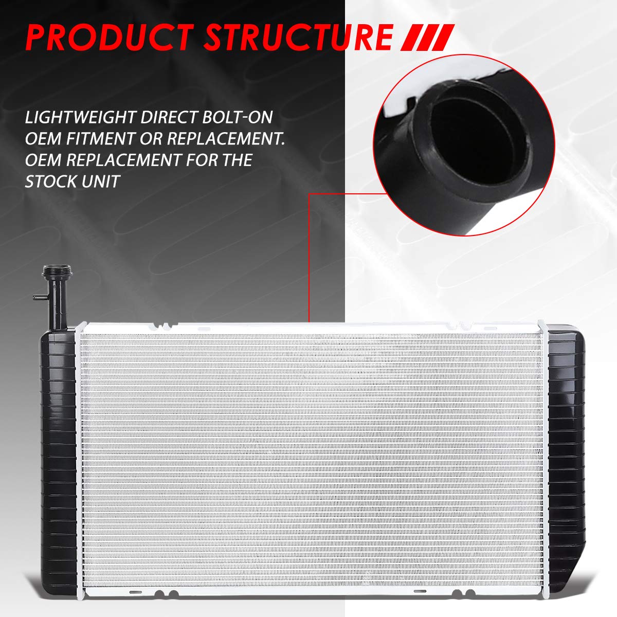 Auto Dynasty Radiator Compatible With 04-16 Chevy Express Gmc Savana 2500 3500 4500 4.8L 6.0L At, Dpi 2791 Factory Style 1-Row C