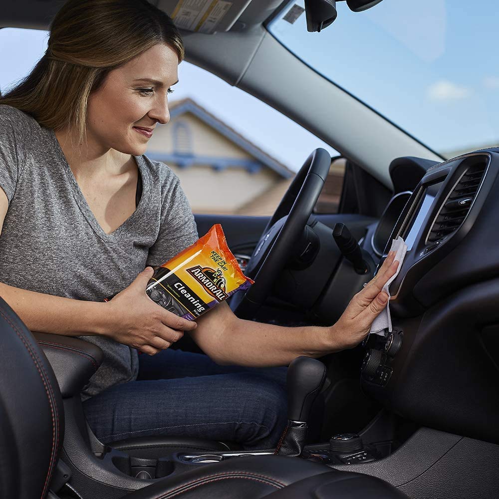 Armor All Interior Car Cleaning Wipes By Armor All, Car Wipes For Dirt And Dust, 60 Count Each, 6 Pack