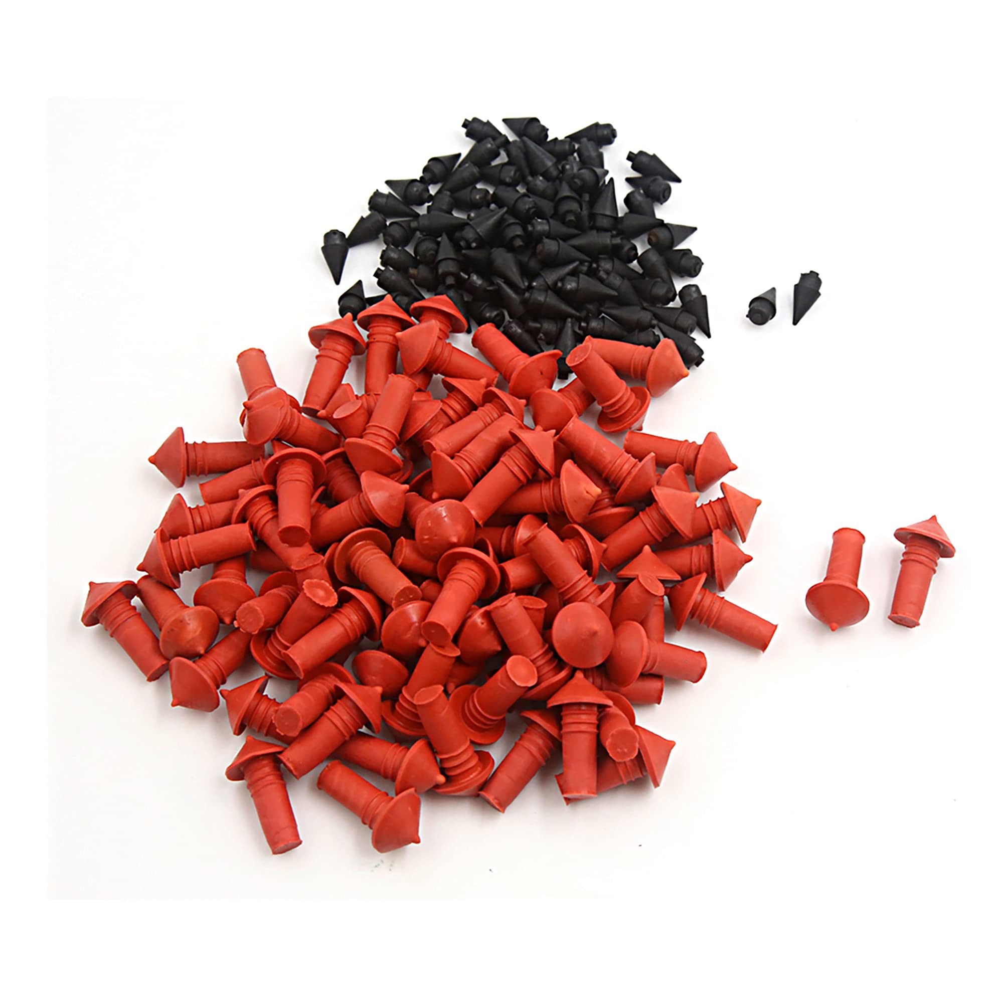 Uxcell 170Pcs Car Universal Mushroom Shaped Tire Repair Insert Plugs Red Black