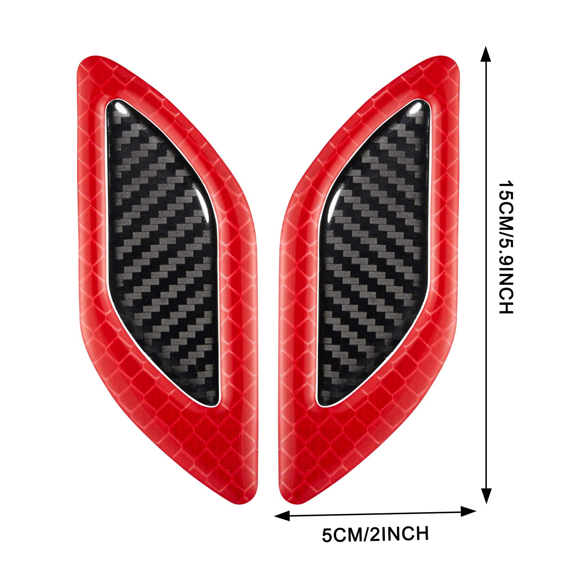 TOMALL 6Pcs 3D Strong Reflective Stripe Sticker for Car Fender Hood Bumper High-Intensity Night Visibility Reflective Decal Safe