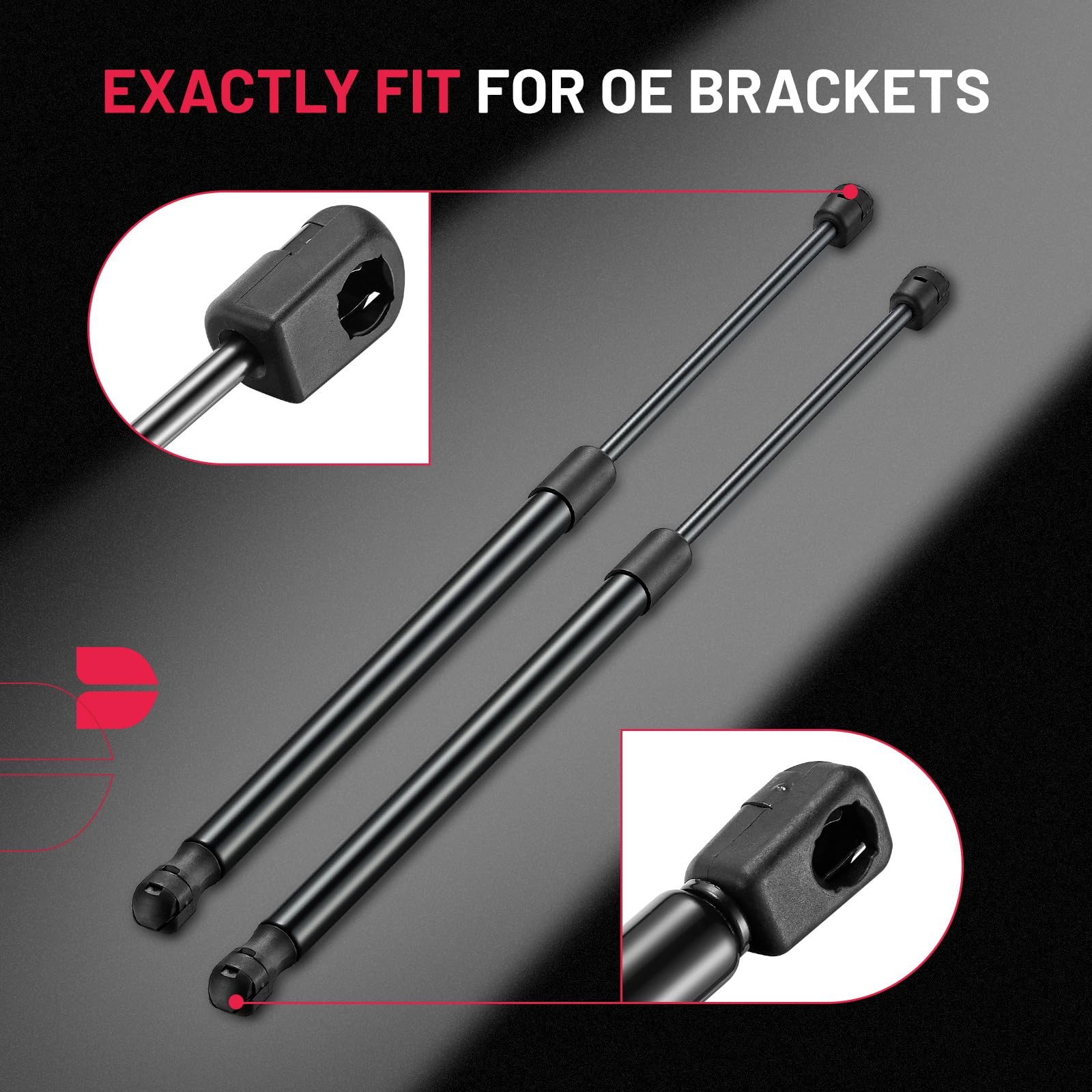 Bdfhyk C16-09786 20Inch 30Lbs (133N) Gas Shocks Struts Lift Support For Camper Shell Window Rv Door Truck Tonneau Cover Box Lid