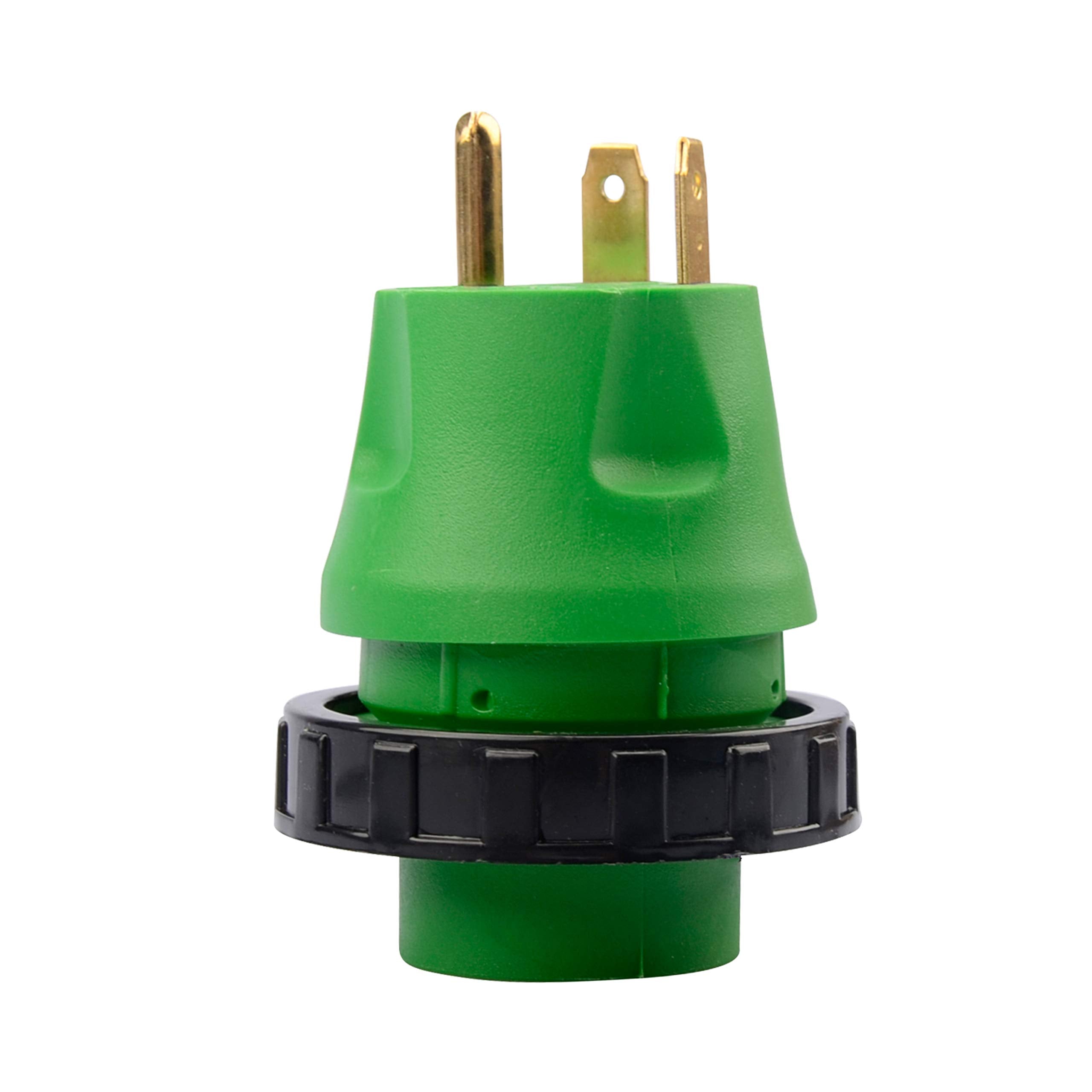 Rvguard 30 Amp To 30 Amp Rv Adapter With Locking Connector, Tt-30P Male To L5-30R Female Plug