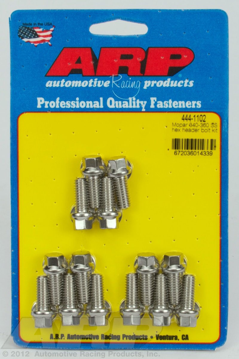 Arp 444-1102 Mopar 340-360 Ss Hex Header Bolt Kit