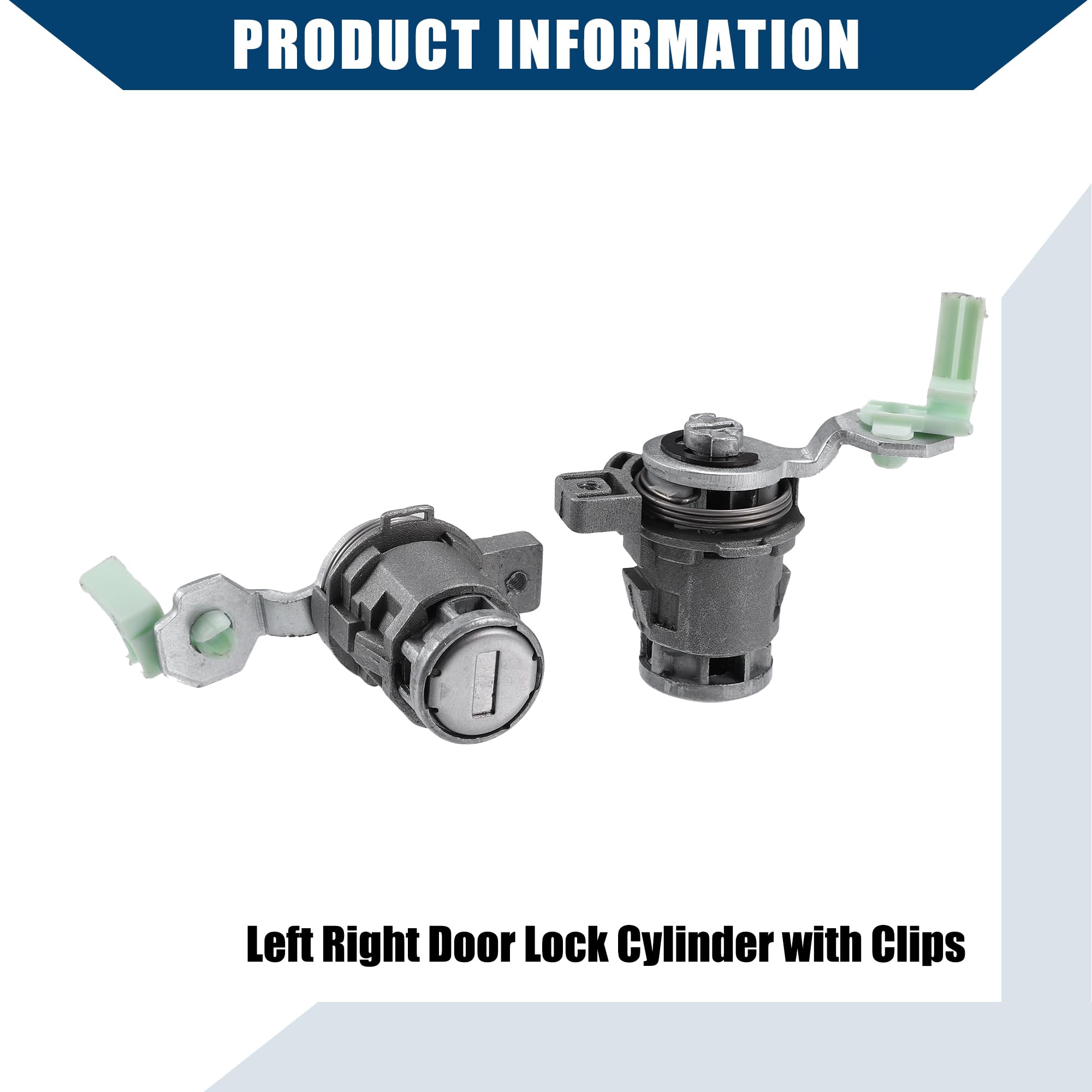 Hihaha No.06351TE0A11/72145S73003 / Outer/Ignition Switch Cylinder Lock Front Door Lock Cylinder with Keys for Honda Civic 2003-