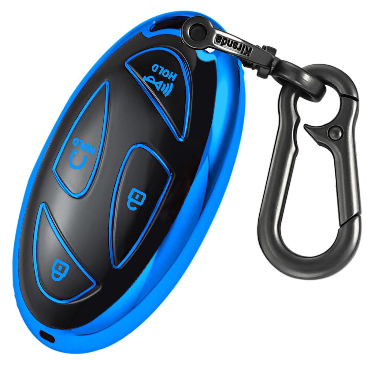 Kirsnda For Hyundai Key Fob Cover With Keychain, Tpu Protection Case Compatible With Ioniq 6, Grandeur Gn7, Kona 2023, 2024 Smar