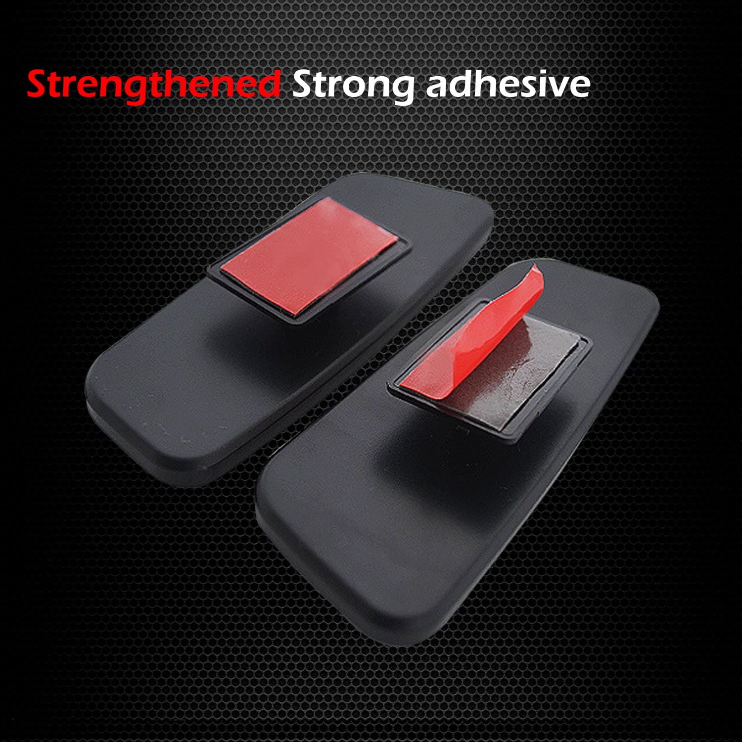 Ampper Rectangle Blind Spot Mirror, Hd Glass Abs Housing Convex Wide Angle Rearview Blindspot Car Mirror For Car Suv And Truck (Framed, Pack Of 2)