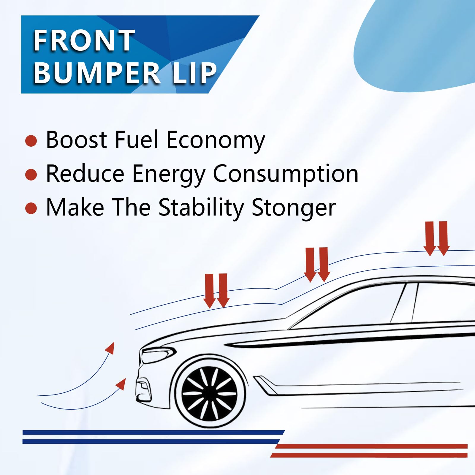 Kojem Front Bumper Valance Compatible With 2007-2013 Chevrolet Silverado 1500 Replacement for 25821880 GM1092191 Plastic (PP)Bla