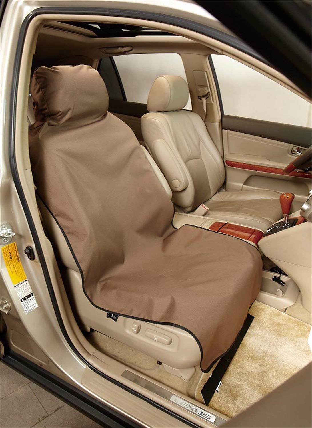 3D Universal Bucket Seat Guard Size:23.6''Wx58.3''H Brown