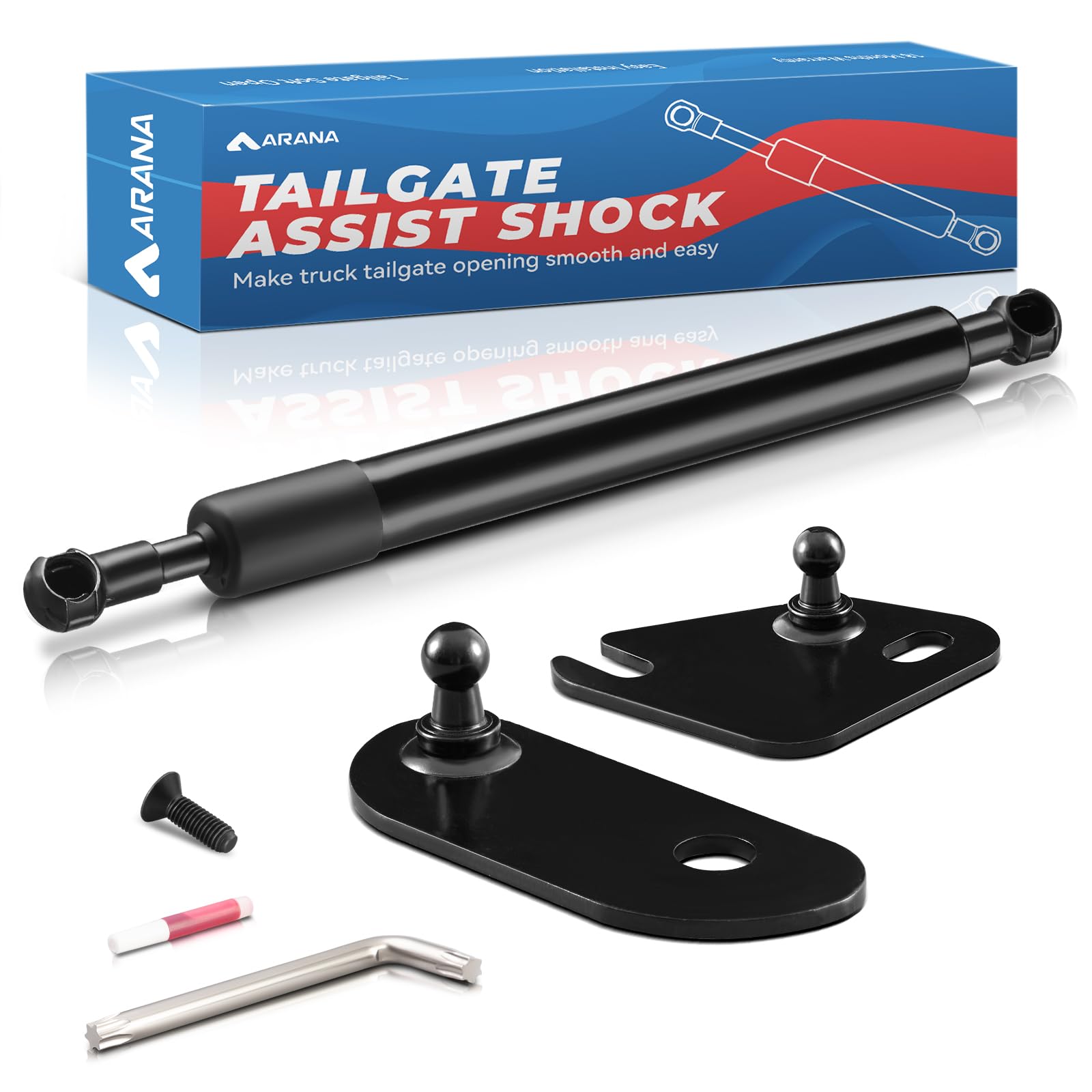 Arana Tailgate Assist Shock For Ford F150, 2015-2024 F-150 Tail Gate Slow Drop Accessories Fits Ford F150 Xl Xlt Lariat King Ran