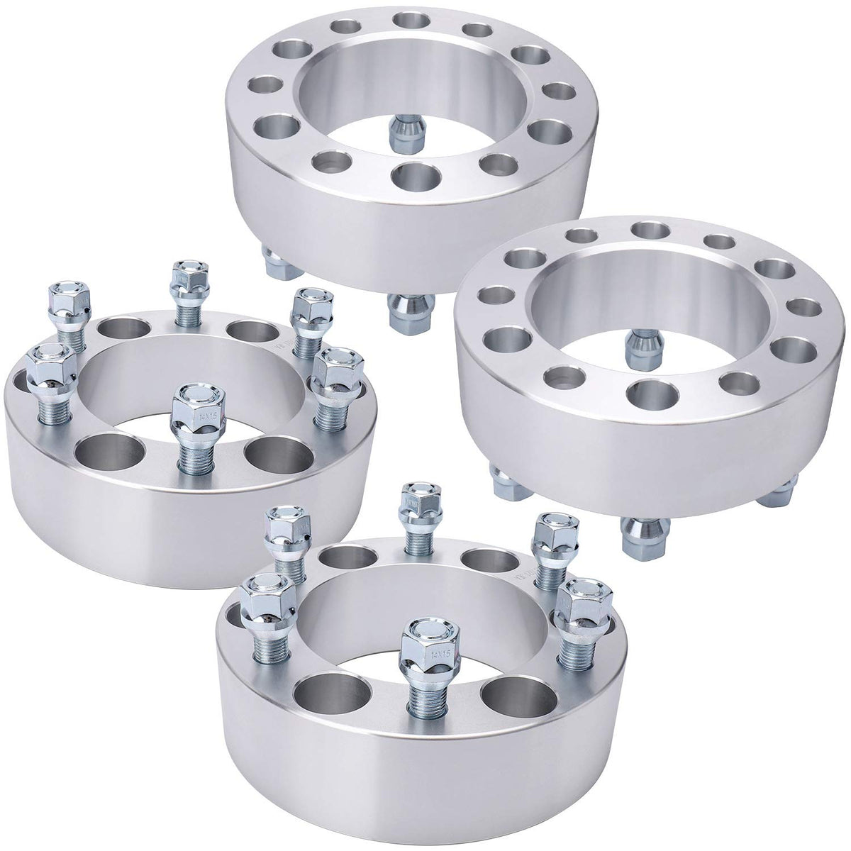 Irontek 2 Inch 6X139.7Mm Wheel Spacers (14X1.5 Studs, 108Mm Hub Bore) 6X5.5 To 6X5.5In Wheel Spacer Adapters Fit For Chevrolet T
