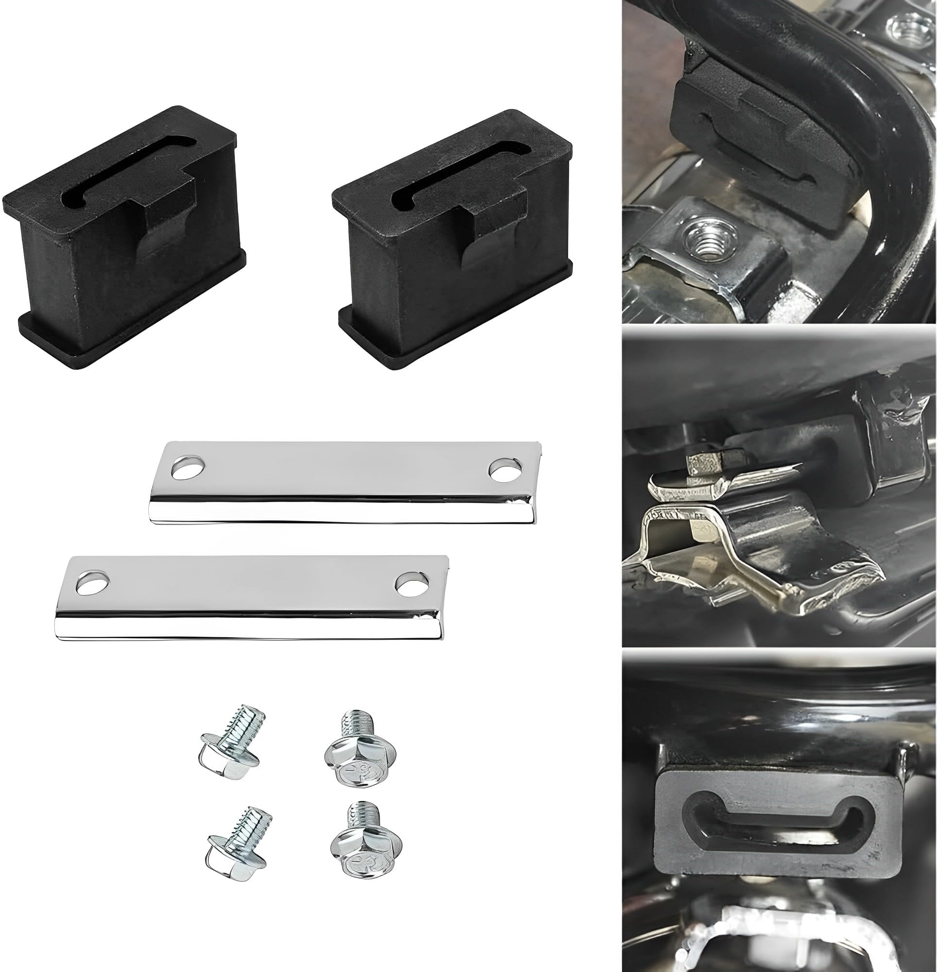 Vpzmt Rear Air Cushion Muffler Shockproof Exhaust Tail Bracket Crash Pad Suitable Fits For Harley Touring Road King Street Glide Cvo (Replace 65724-85) (1 Pack) (Exhaust Tail Bracket)