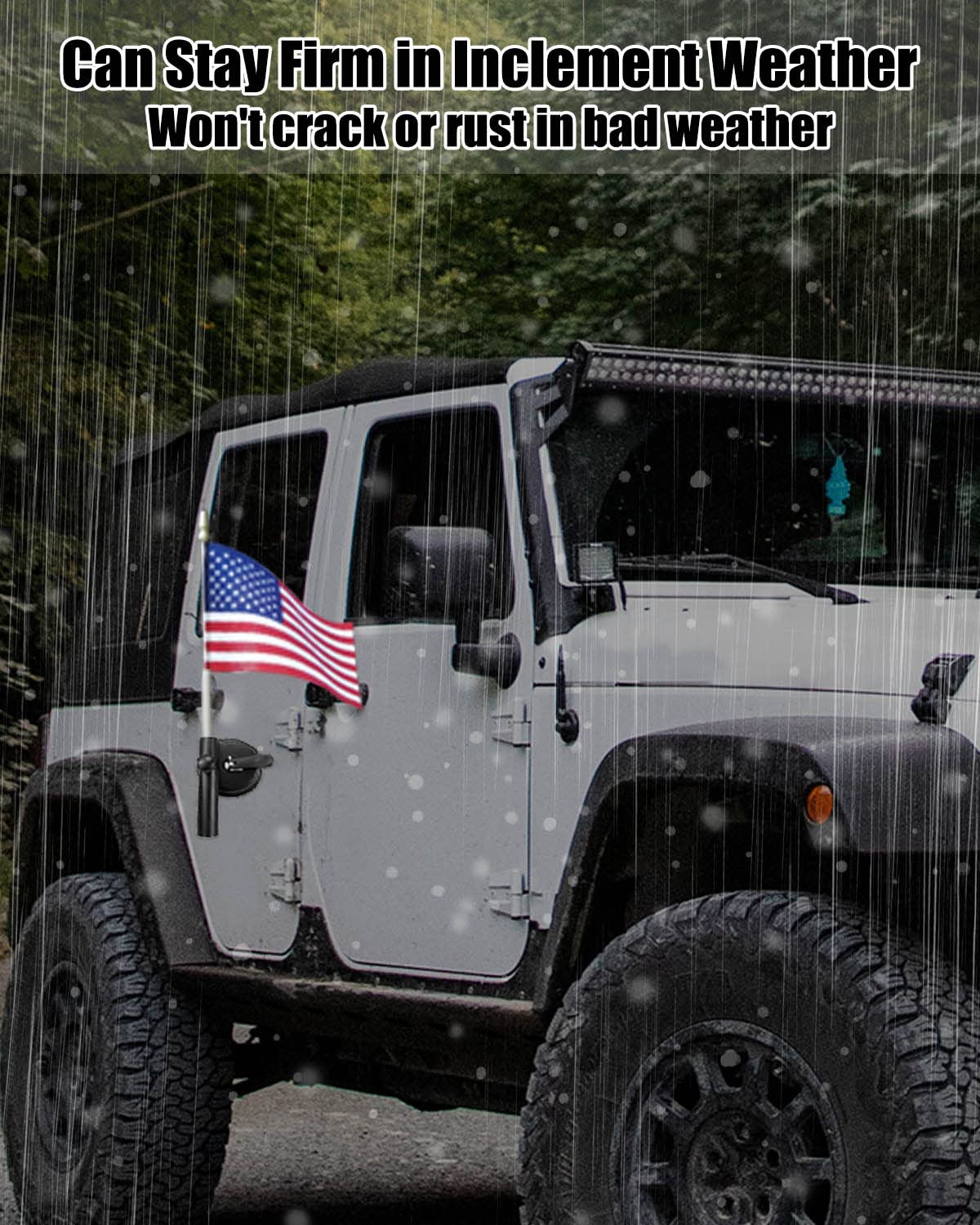 Flag Pole Holder Suction Cup Style Universal Flag Pole Mounting Bracket Heavy Duty Multi-Function Flagpole Bracket For Rv Truck Car Suv Atv House Wall