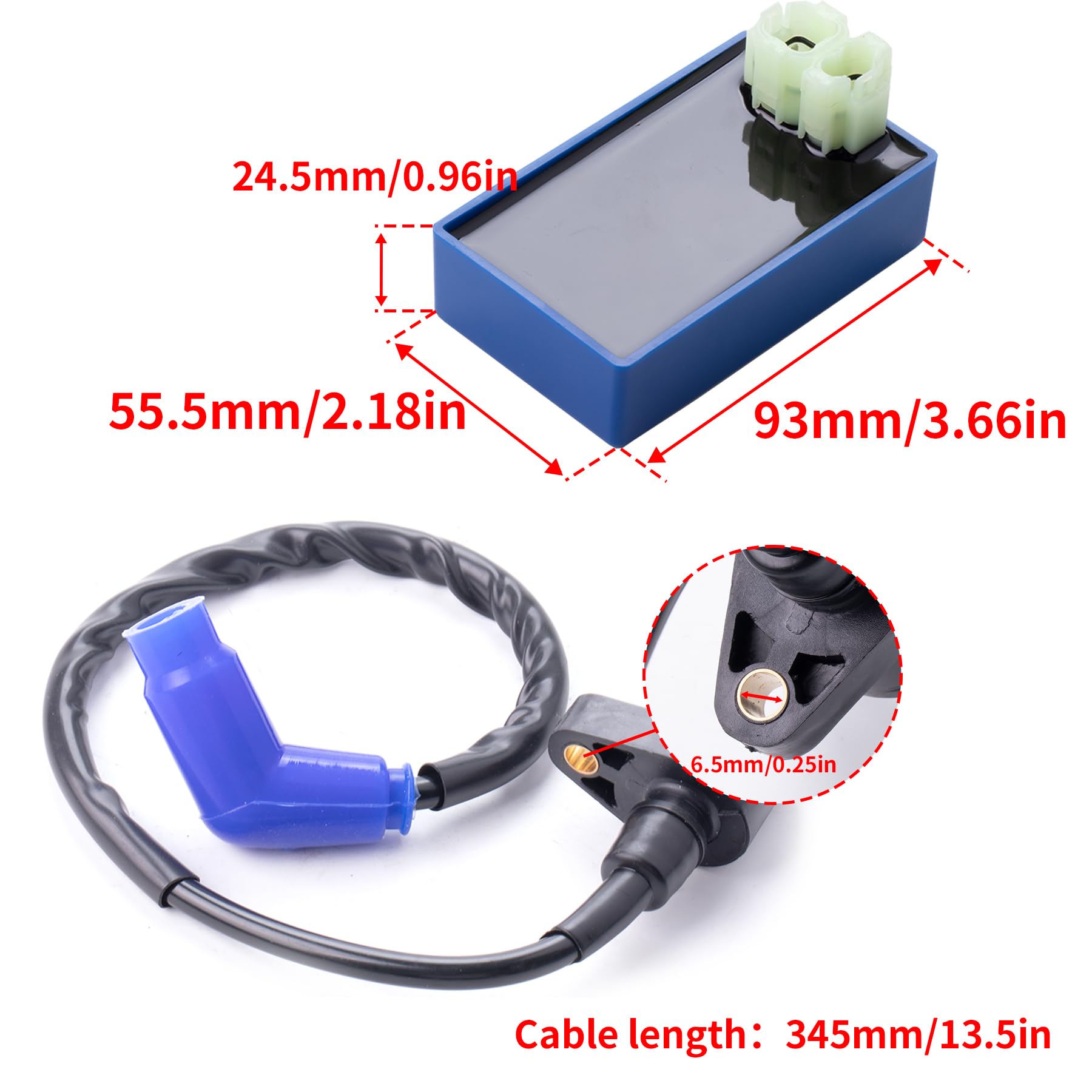 Ciom Igniter Cdi Box And Ignition Coil Spark Plug For Honda Fourtrax 300 Trx 300 Trx300Fw 4X4 2X4 1991 1990 1989 1992 1993 Oem 30510-Hc4-000 30410-Hc4-770