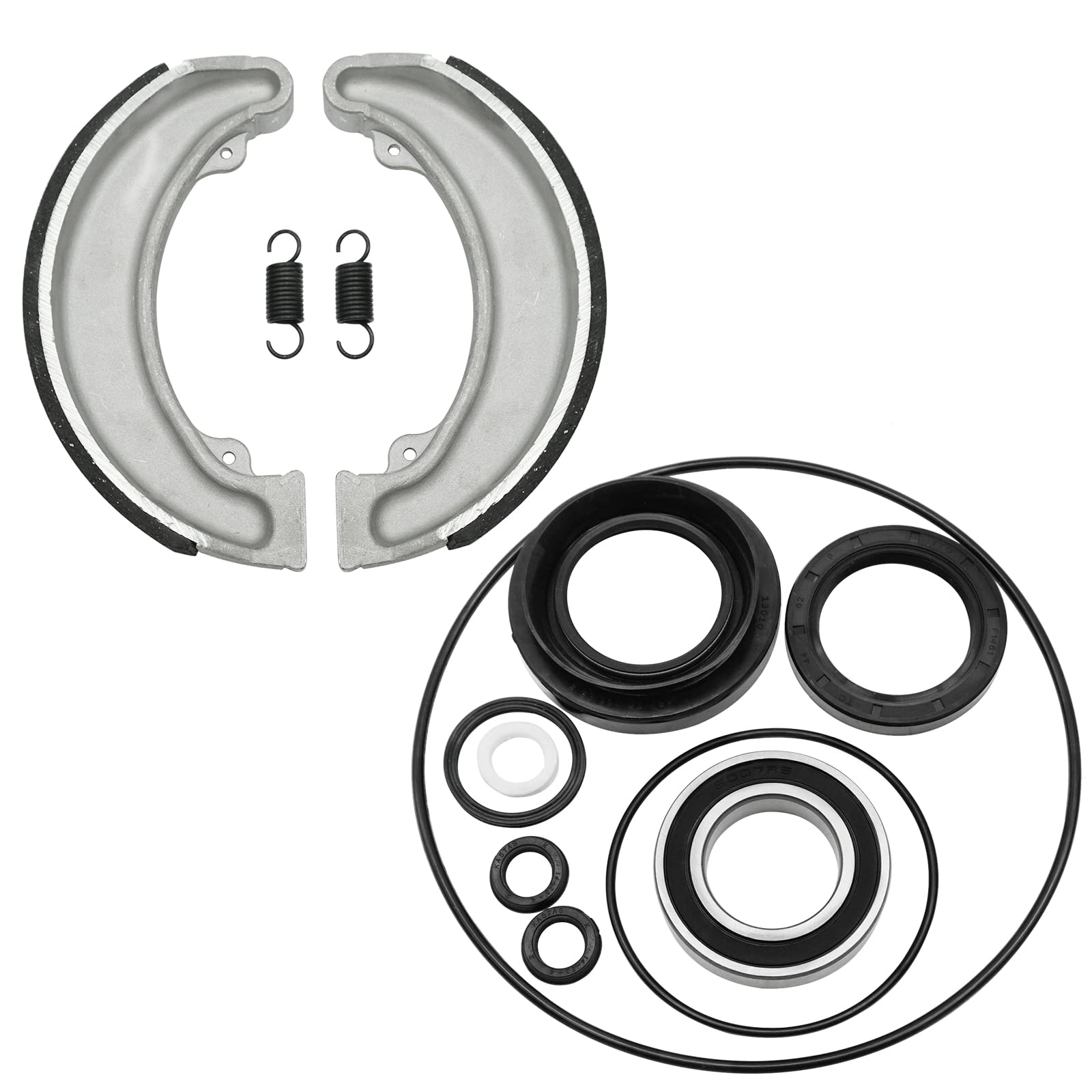 Rear Brake Drum Shoes Bearing Seals Kit For Honda Trx300 Fourtrax 300 1988-2000