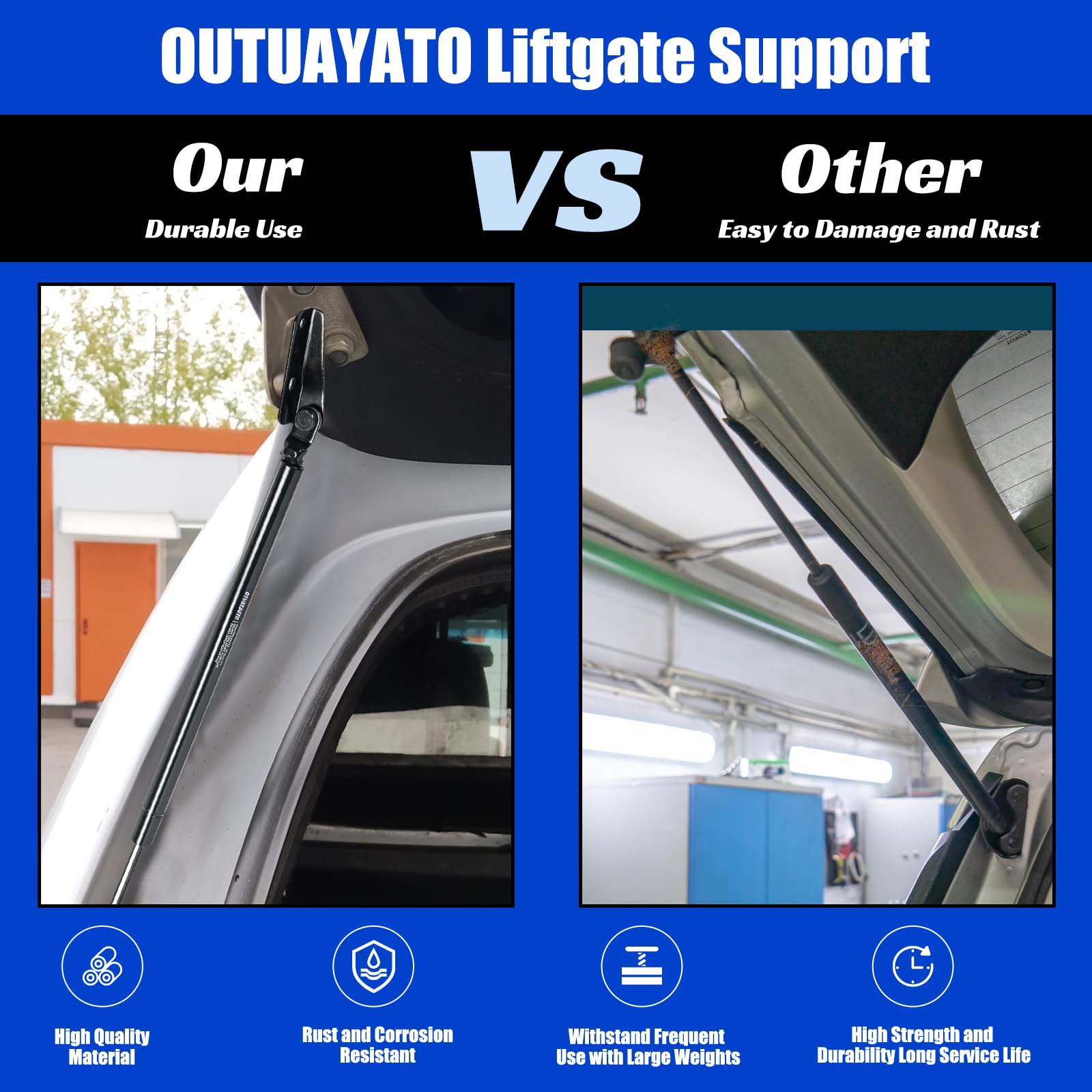 Otuayauto Premium Rear Hatch Tailgate Lift Supports Shock Struts Gas Spring Replacement For Subaru Outback, Legacy 2010-2014 Spo