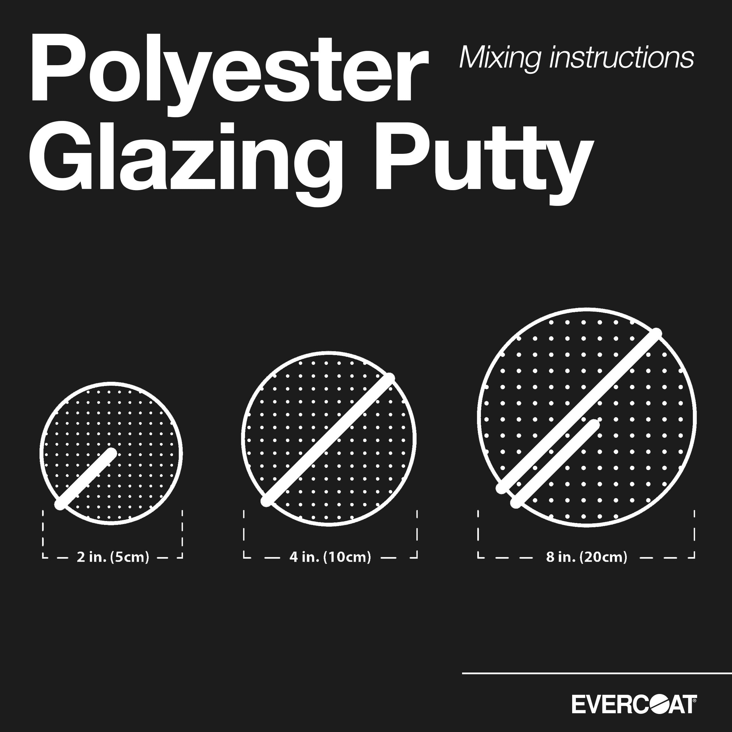 Evercoat Polyester Glazing Putty For Galvanized Steel, Aluminum, Fiberglass & More - 20 Oz