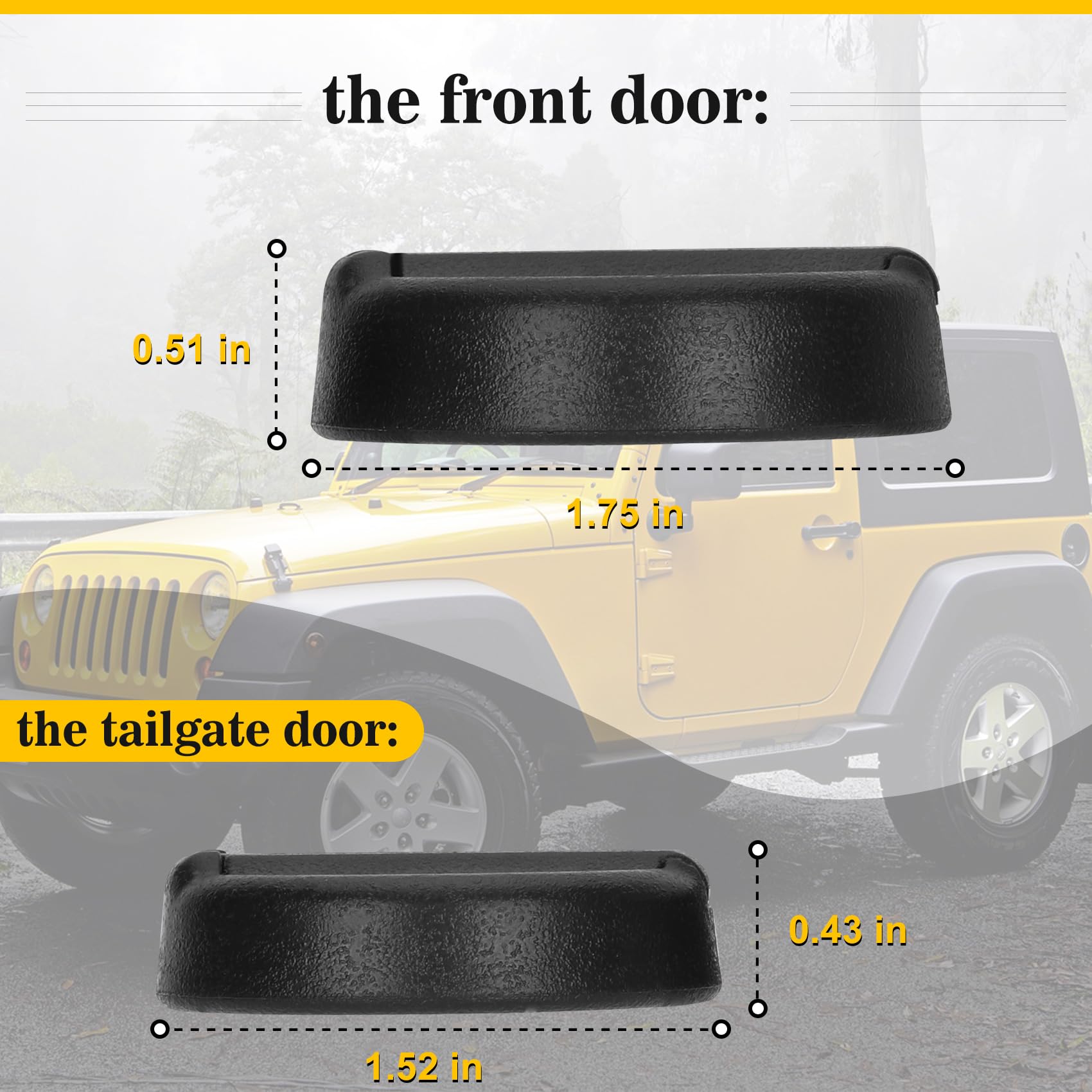 Upgraded Magnetic Keyhole Covers Compatible with 2018-2024 Jeep Wrangler JL, 4Xe and Gladiator JT, Keyhole Protection Keyhole Co