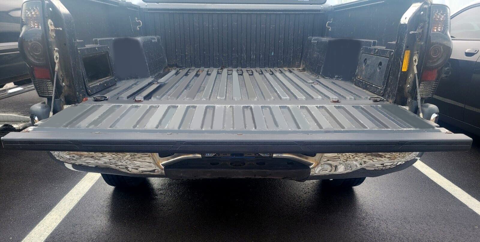 Ecotric Tailgate Molding Cap Cover Compatible With Toyota Tacoma 2005-2015 Replacement For 65717-04020 To1904100 Protector Spoiler Tailgate Upper Cover