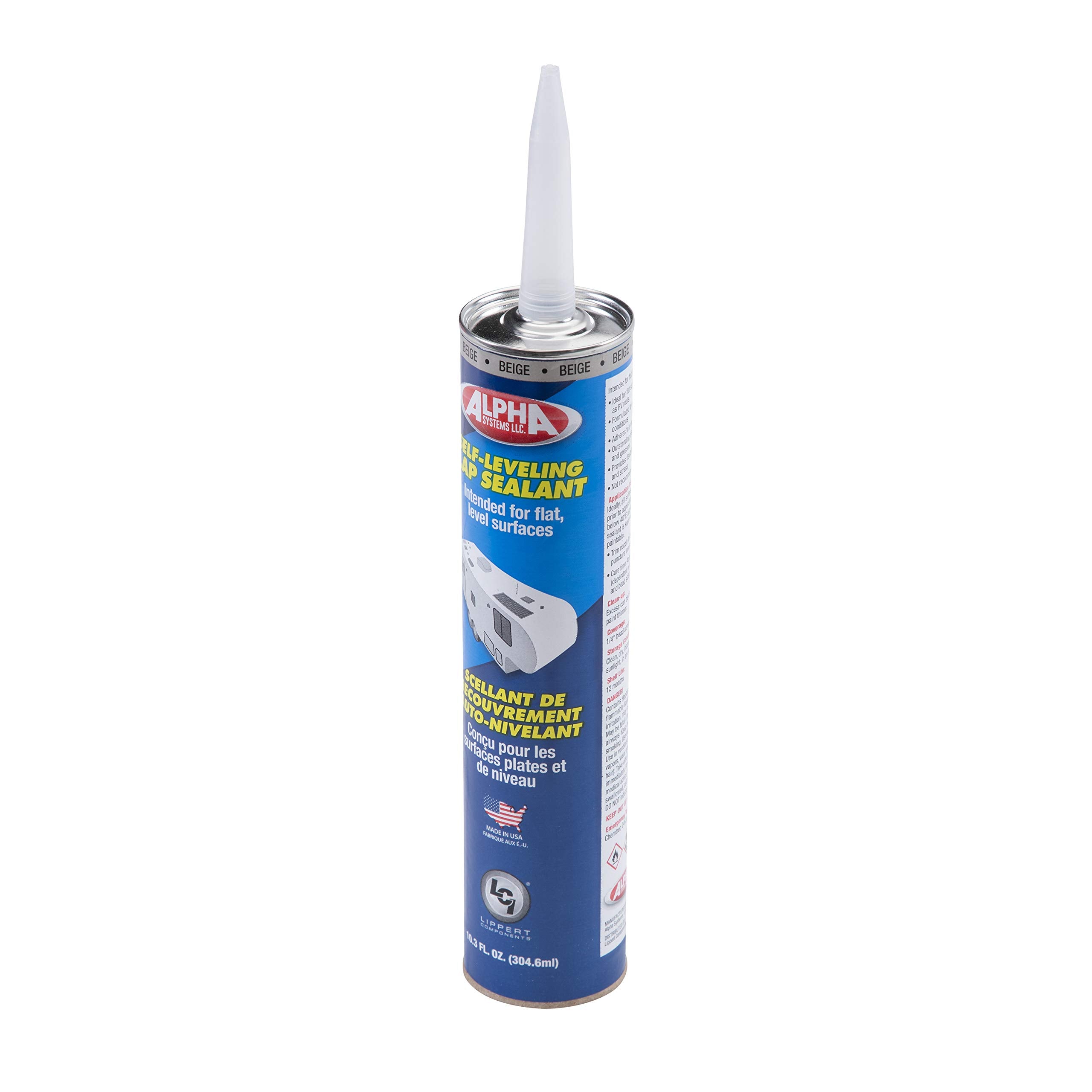 Alpha Systems 862148 N1021 High Solids Low V.O.C. Self-Leveling Sealant-11 Oz. Tube, Beige (Qty 4)