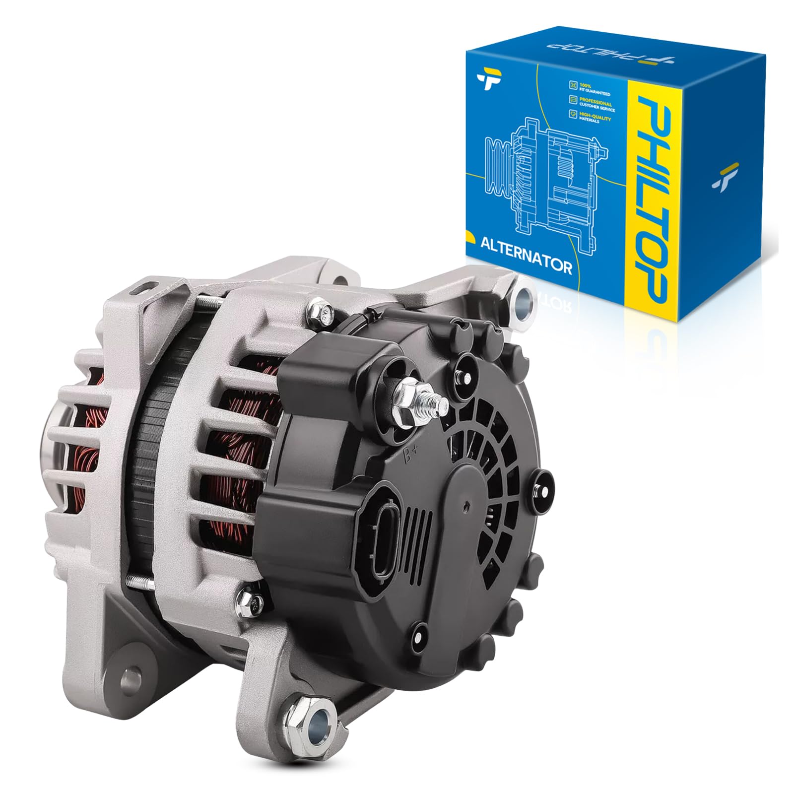 PHILTOP Alternator Compatible with 2014-2015 Optima 2.0L, 2.4L2013-2016 Santa Fe Sport 2.0L, 2.4L2012-2014 Sorento 2.4L2014 Sona