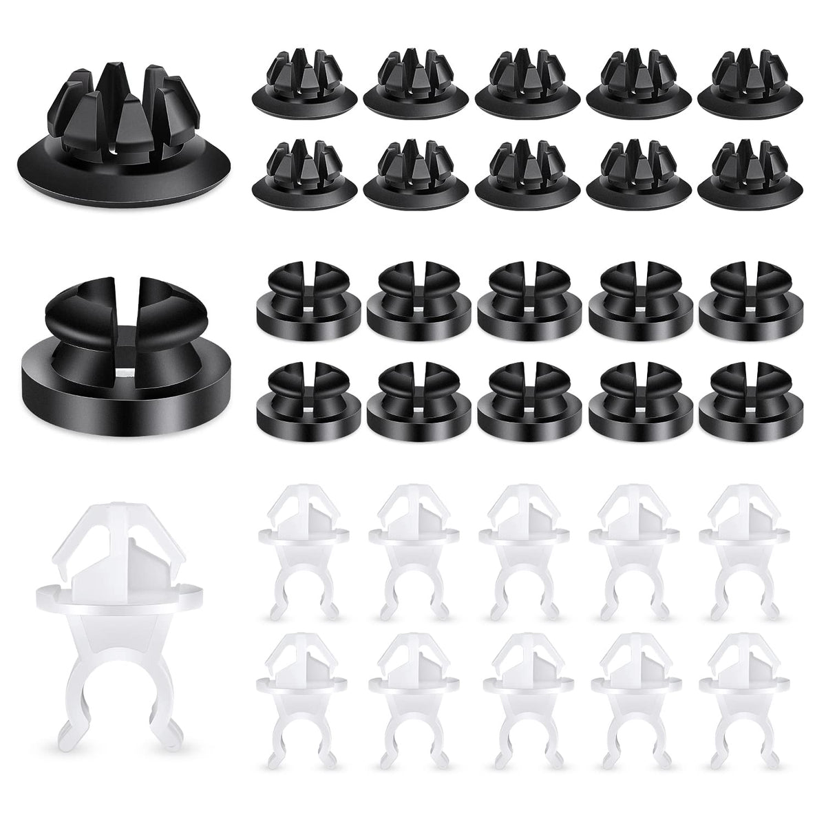 GOOACC 30PCS Hood Support Prop Rod Holder Clips Hood Prop Rod Grommet Car Hood Rod Clip 91503-SS0-003 Compatible with Honda Acco