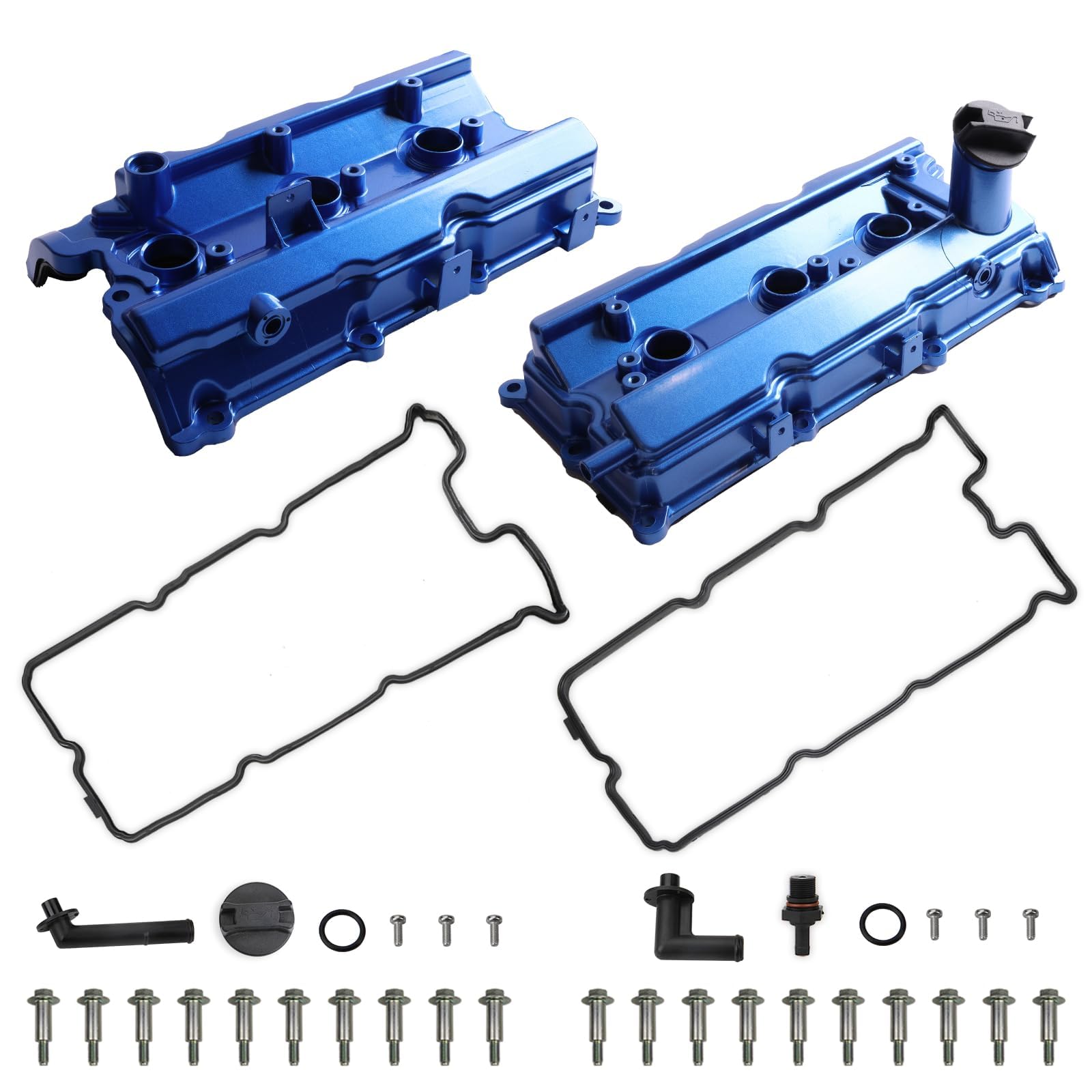 Mitzone Upgrade Aluminum Valve Covers Compatible With Nissan 350Z Infiniti Fx35 G35 M35 Vq35De Infiniti Fx35 G35 M35 Vq35De 3.5L