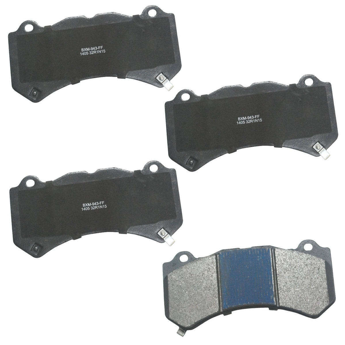 Bendix Premium Sbm1405 Semi-Metallic Front Brake Pads For Select Models Cadillac Ats, Cts, Chevrolet Camaro, Corvette, Dodge Cha