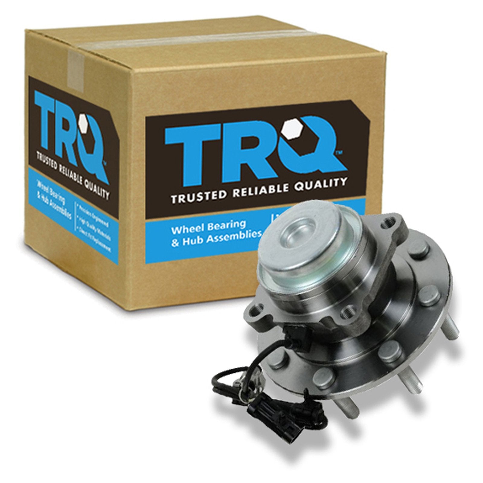 Trq Front Wheel Bearing & Hub Assembly With Abs Sensor Compatible With 2003-2017 Chevrolet Express 3500 2009-2017 Express 4500 G
