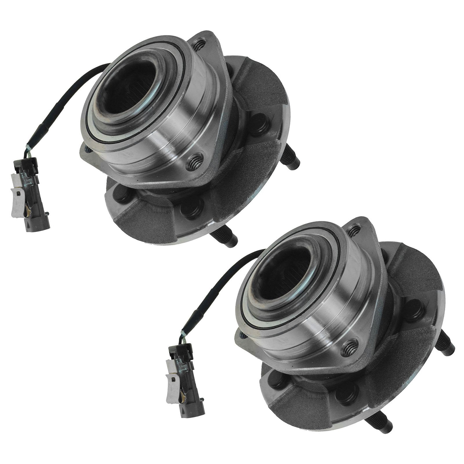 Trq Front Wheel Hub Bearings Assembly Set Compatible With 2005-2006 Chevrolet Equinox 2006 Pontiac Torrent 2002-2007 Saturn Vue