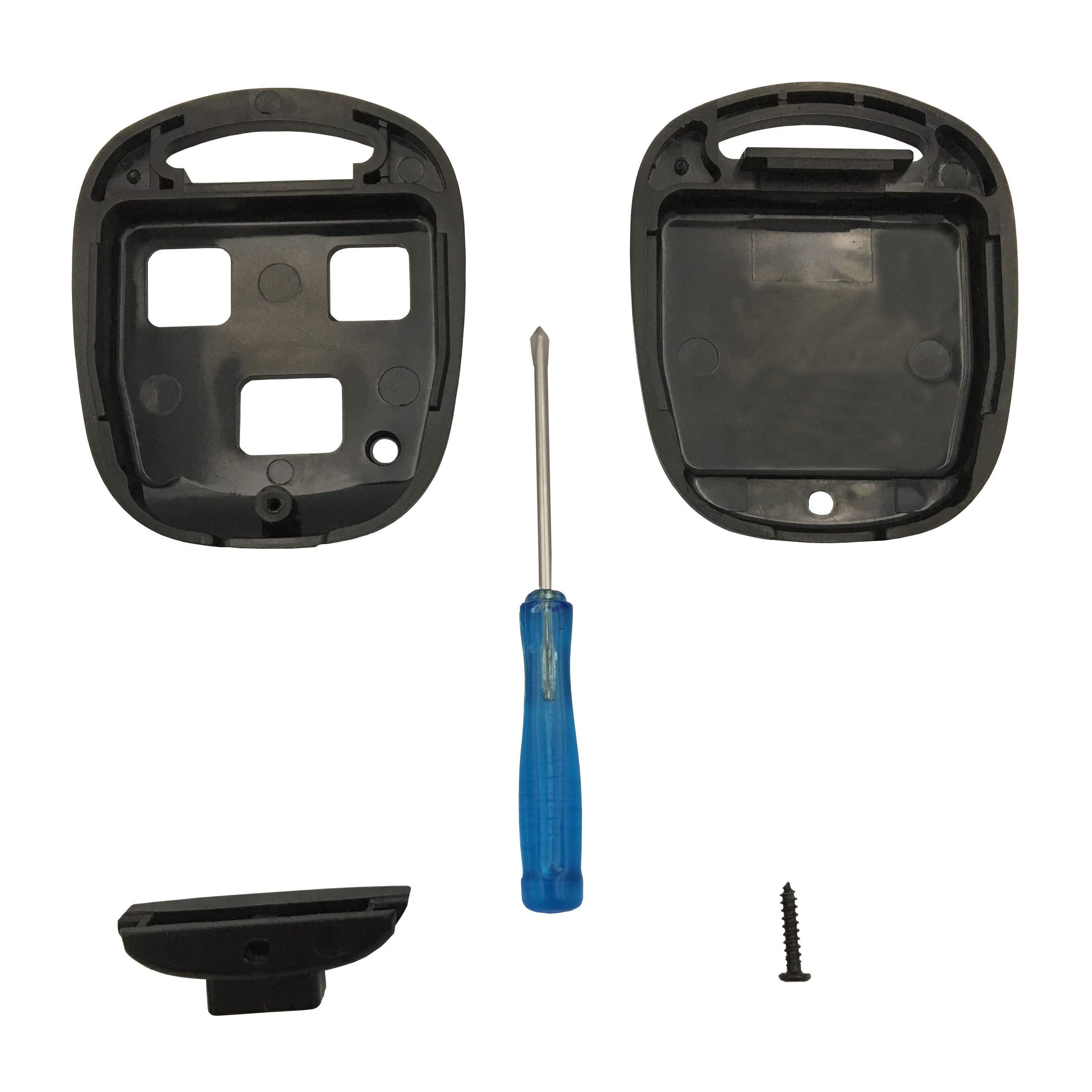 Qixiubia Replacement For Lexus Keys Keyless Entry Remote Housing Fit For Lexus Gs300 Gs400 Gs430 Gx470 Is300 Ls400 Ls430 Lx470 Rx300 Rx330 Rx350 Rx400H Rx450H Sc430 Key Fob Shell(2Pcs)