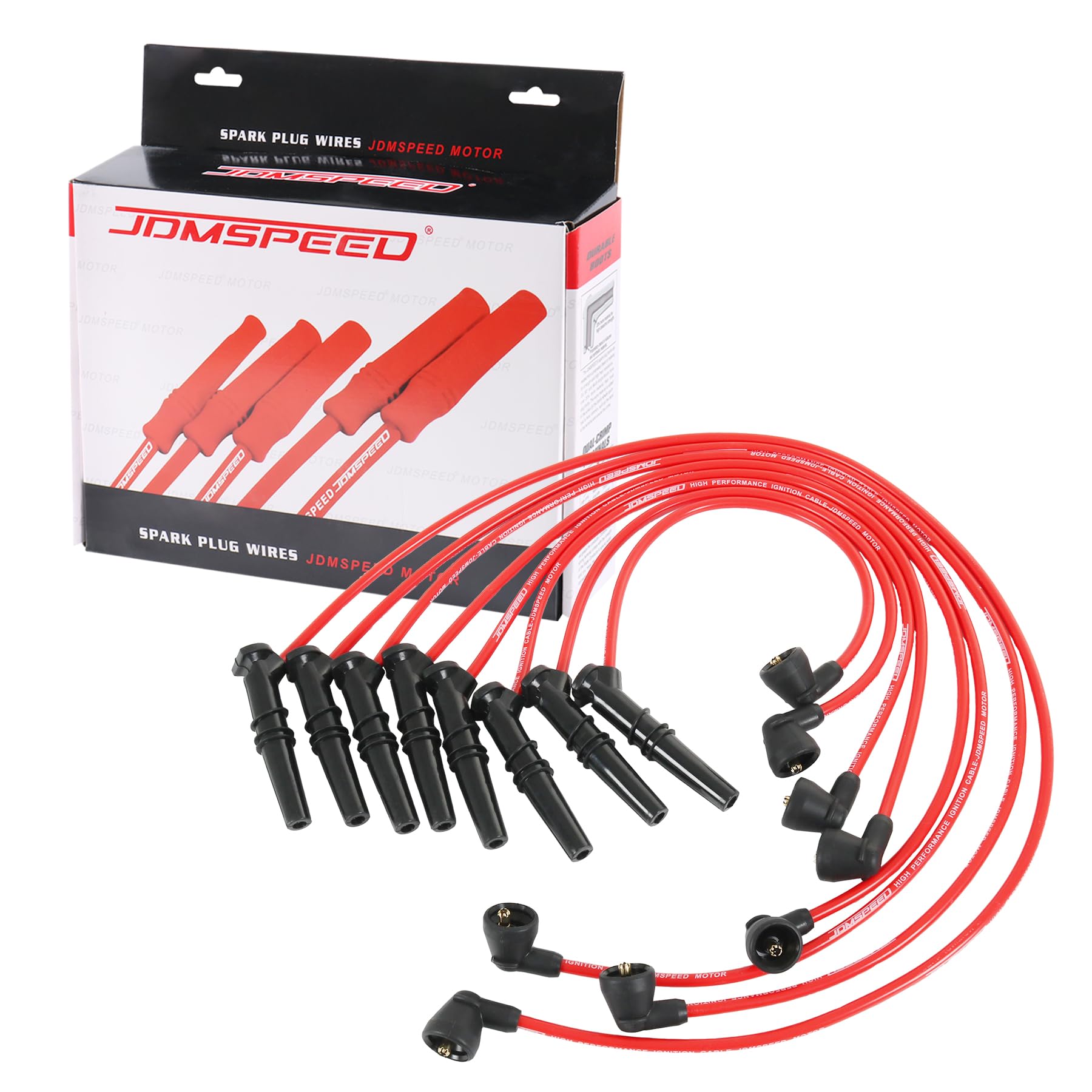 Spark Plug Wire Set 8MM Replacement for Ford Lincoln Mercury Grand Marquis F-150 F250 E-150 Town Car Crown Victoria V8 4.6L 1996