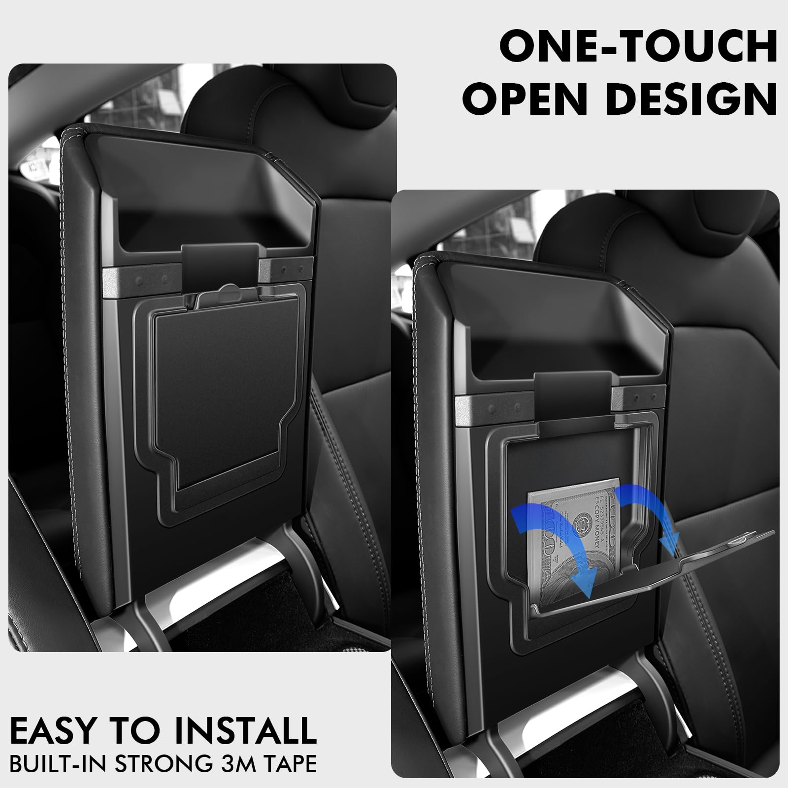 Xintuo Upgraded Tesla Model 3 Accessories 2025-2024 Highland Center Console Organizer Tray 5Pcs For Tesla Model Y Juniper 2025,