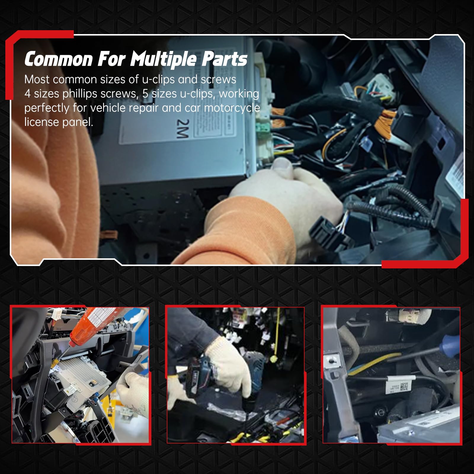 OTUAYAUTO 10 Sets 20PCS Front Bumper Fender Liner Clips - Pin Fasteners Replacement for Toyota Camry Corolla Sienna Venza, Lexus