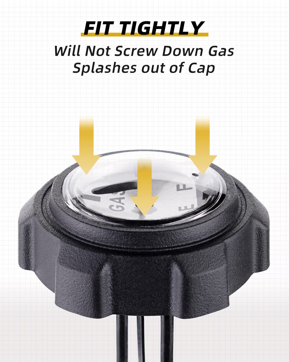 QUICKWOLF Ranger Gas Cap,1240119 Gas Cap with Gauge Compatible with Polaris Ranger 400 425 500 700 TM Fuel Gauge, Anti-Corrosion