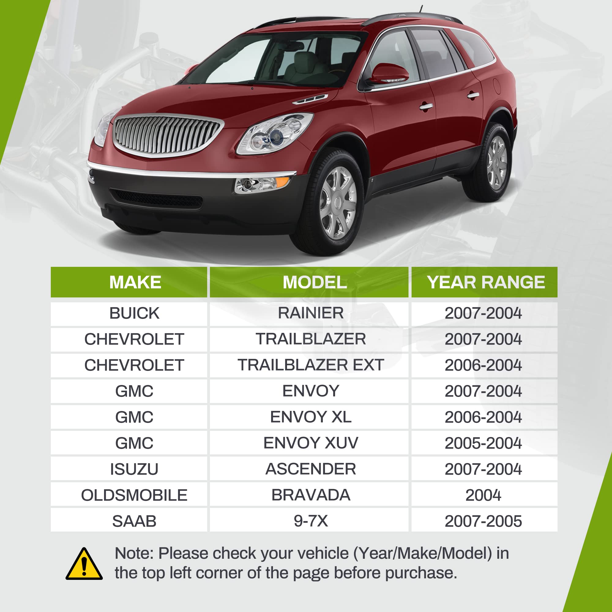 Autosaver88 -Front Lower Control Arm And Bracket Compatile With 2004-2007 Chevy Trailblazer, Gmc Envoy, Isuzu Ascender, Saab 9-7