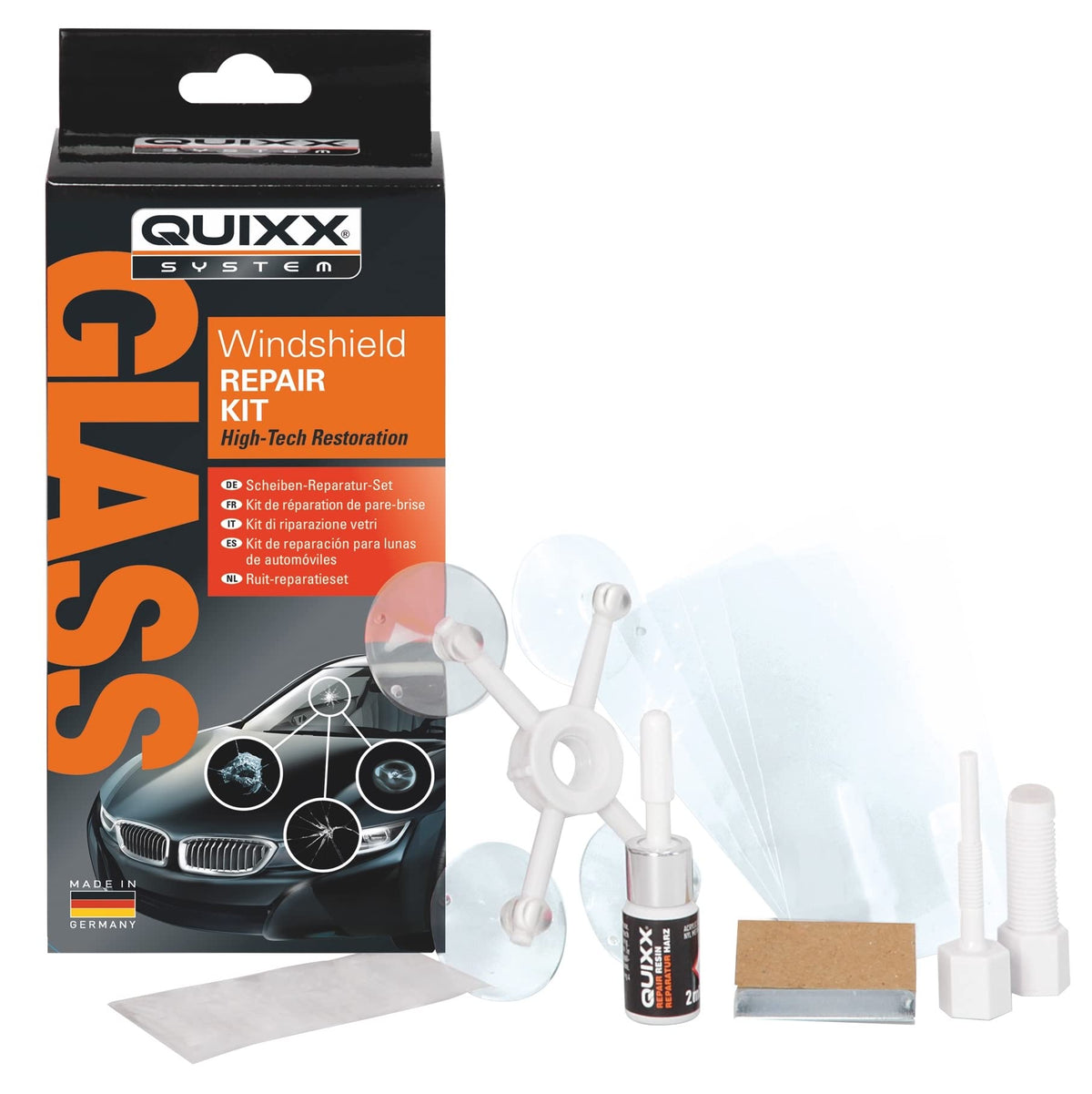 Quixx 10210 Windshield Repair Kit Is The Cost-Effective Fix For Chips, Cracks, Bulls-Eye, And Star-Shaped Damage To Windshields.