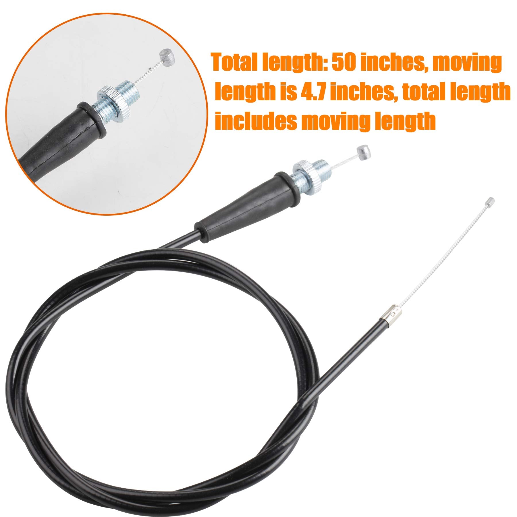 Mrelc 50-Inch Mini Bicycle Throttle Cable Compatible With Mb165 196Cc 5.5Hp Mb200 200Cc 6.5Hp And Pit Bike Thermal Warrior Ct200