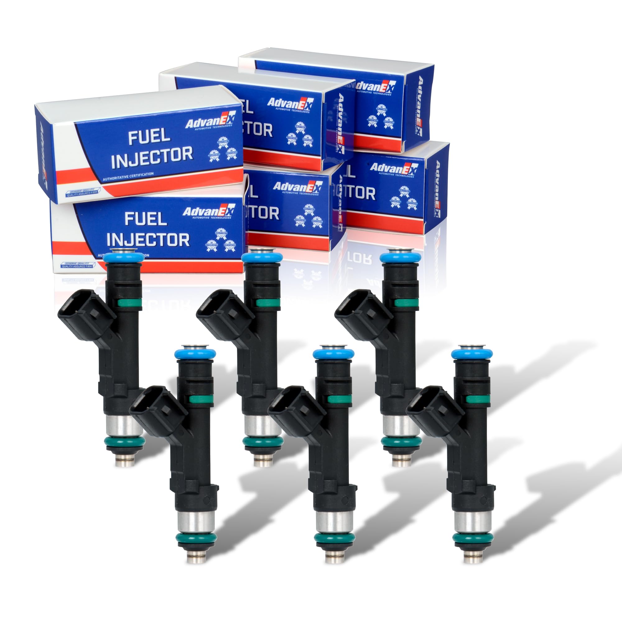 AdvanEX Fuel Injector 4 Holes Compatible with Chrysler Town & Country 3.3L 3.8L 2008-2010; Dodge Grand Caravan 3.3L 3.8L 2008-20