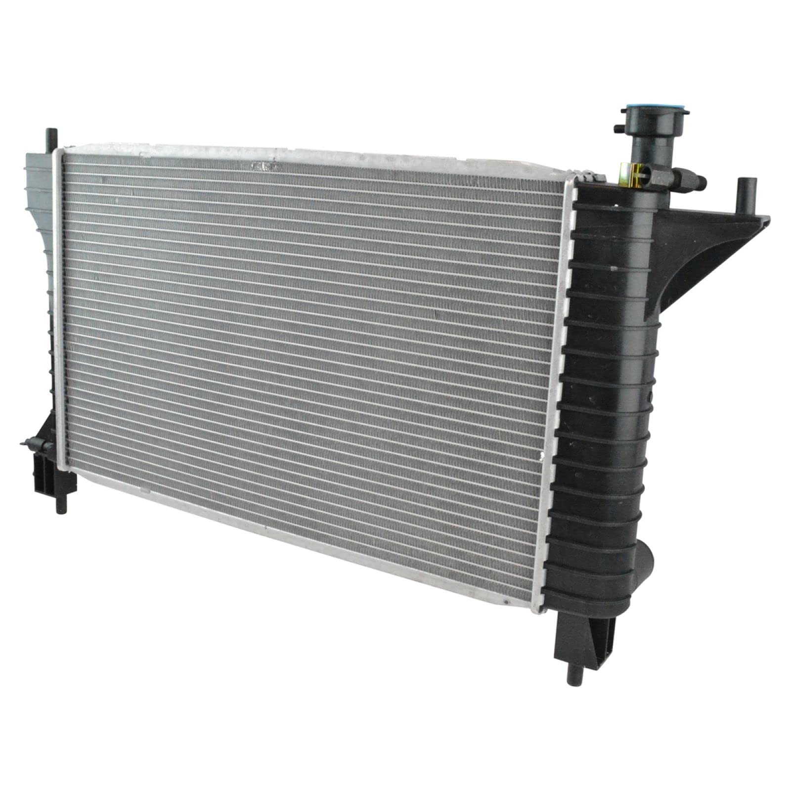 Trq Radiator Assembly Aluminum Core Compatible With 94-96 Ford Mustang Cu1488 Fo3010113