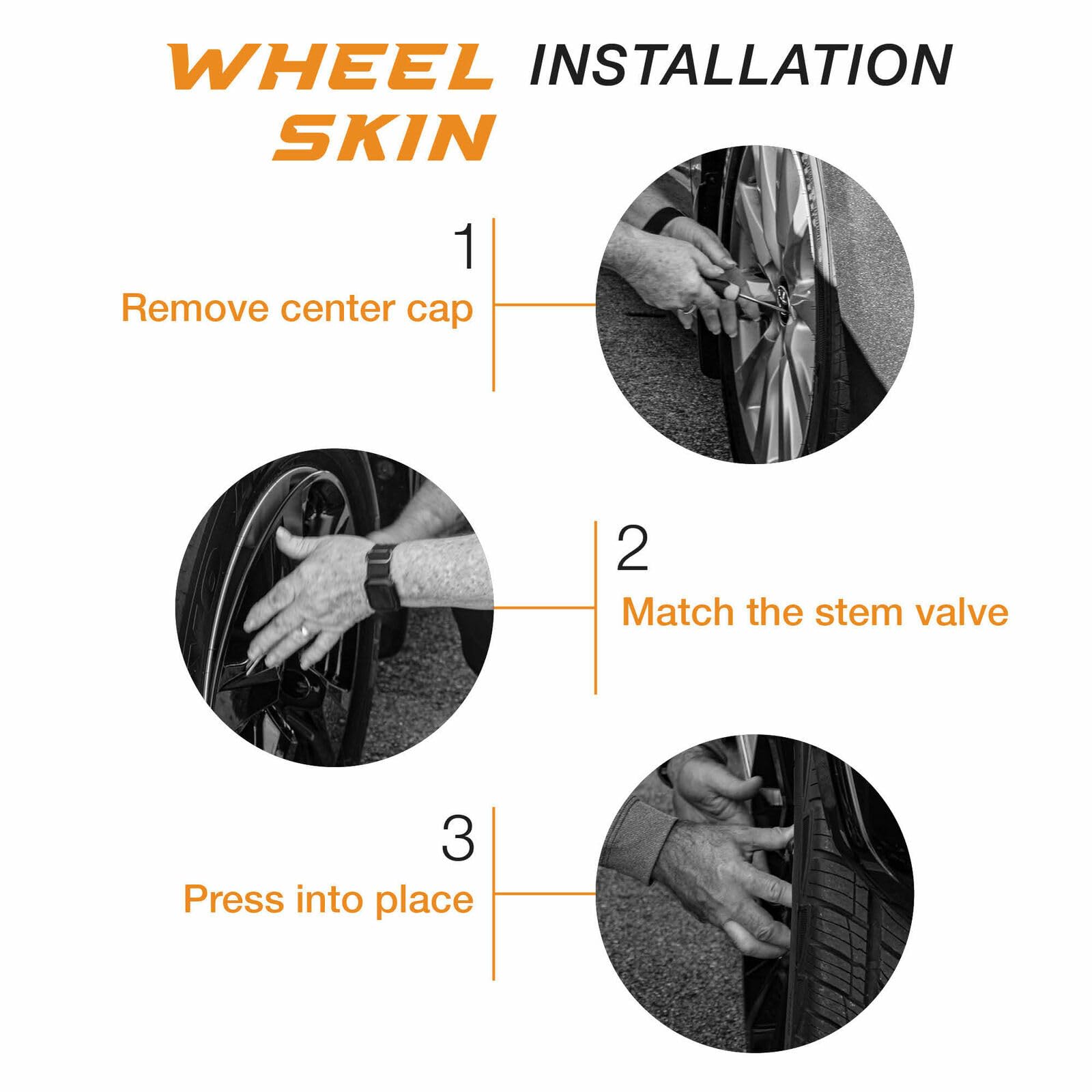 Pacrim 17'' Chrome Wheel Skin Set Made For Ford F-150 (2015-2020) | Durable Abs Plastic Cover Hubcap | Fits Directly Over Oem Wh