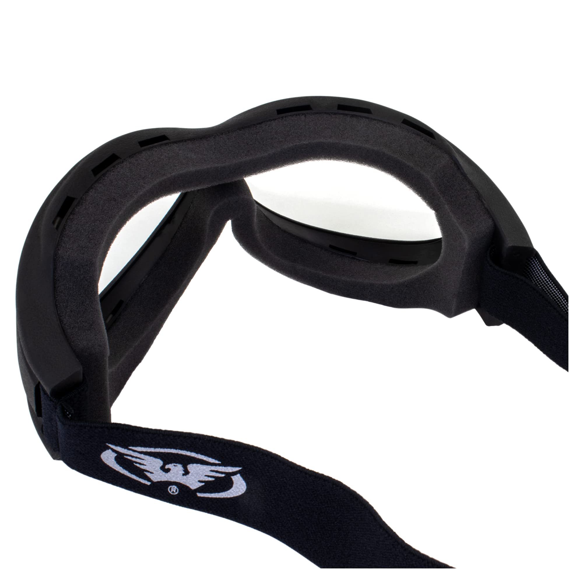 Global Vision Big Ben Motorcycle Goggles Fit Over Most Glasses Black Frames Clear And Smoke Lenses