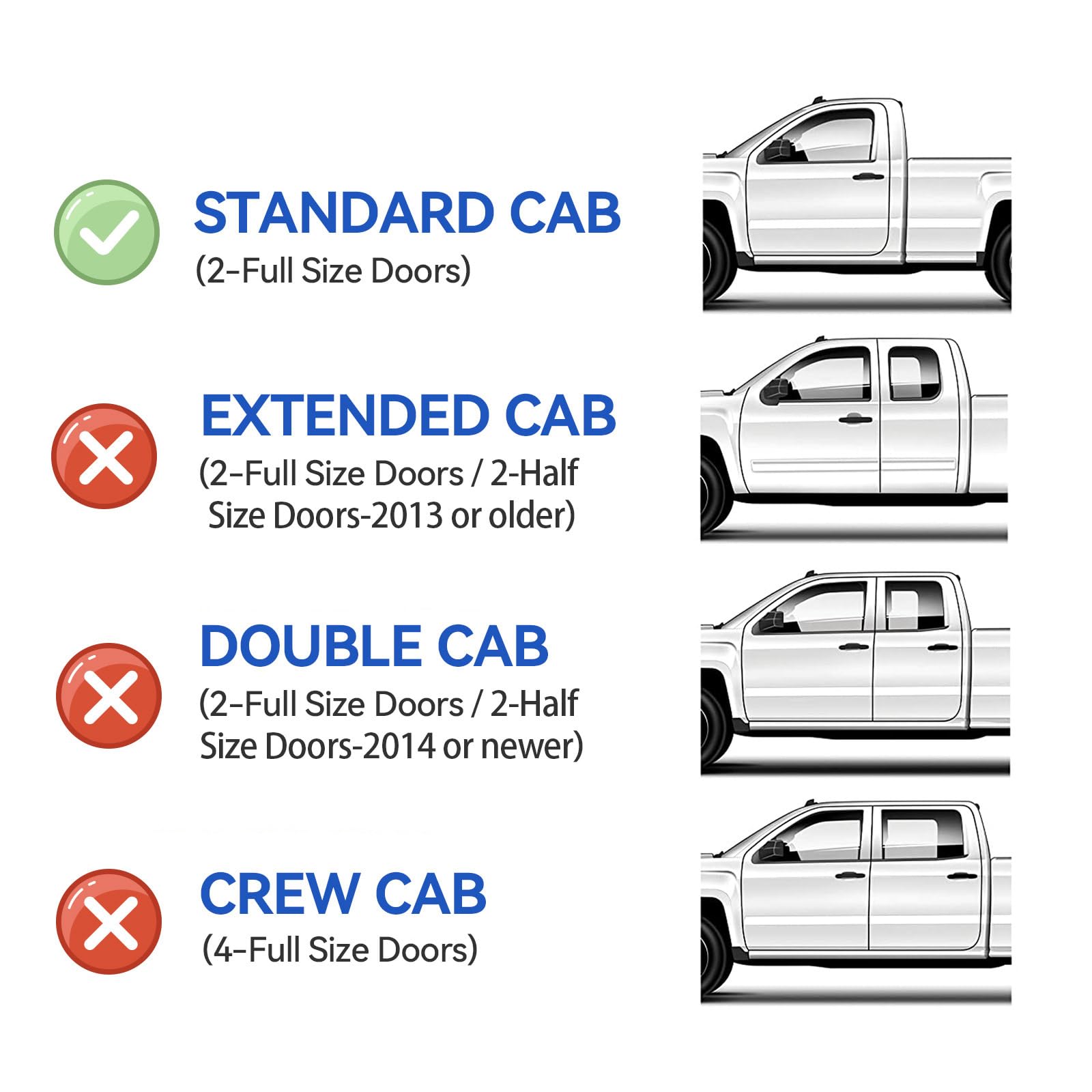 Window Visors Rain Guards For 1997-2003 Ford F150 Standard Cab, Out-Channel Window Vent Wind Deflectors Visors Shades For 1997-1