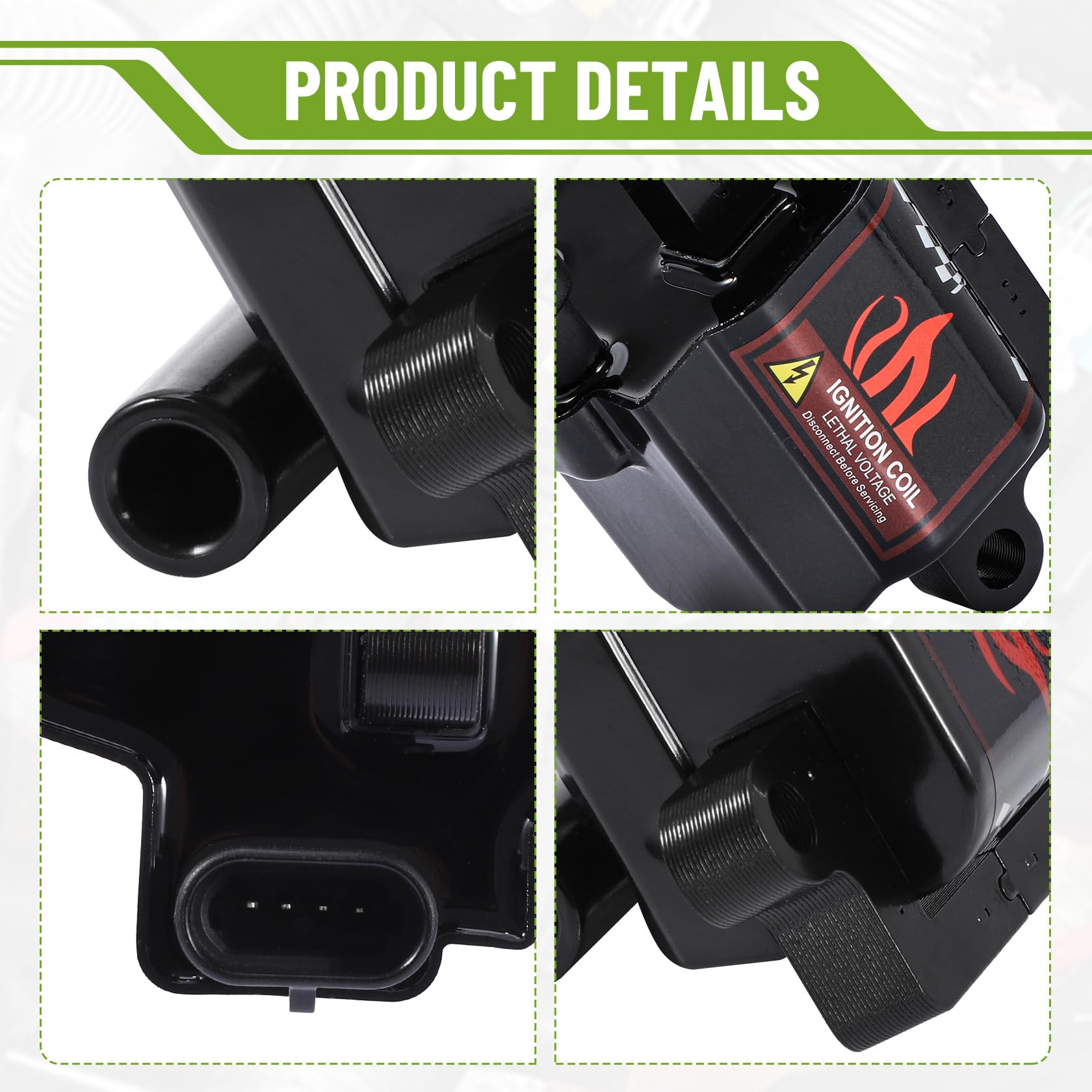 Bang4Buck 8Pcs Uf271 D581 Ignition Coil Pack Compatible With Cadillac Chevy Gmc Sierra Suburban Escalade Avalanche Silverado 4.8