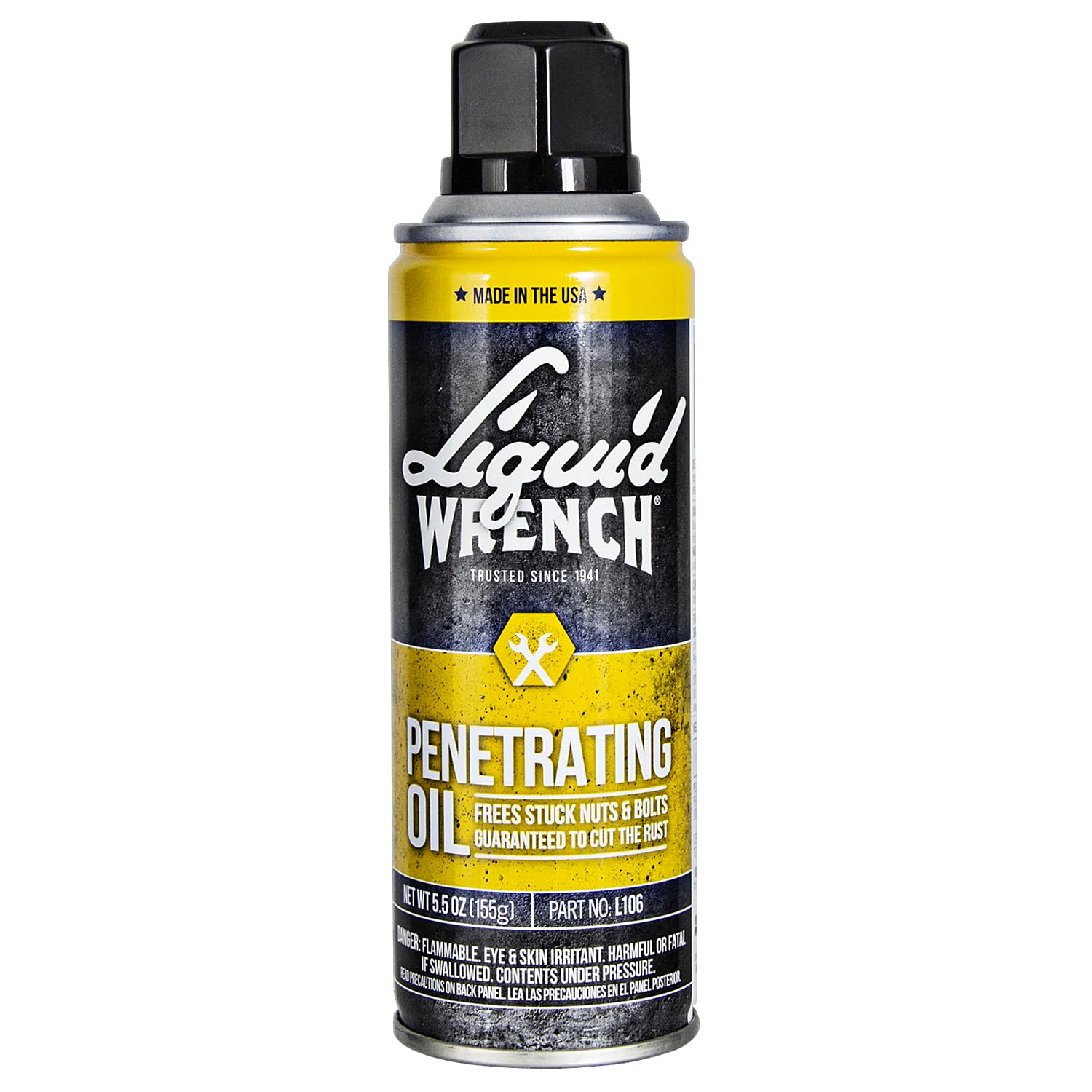 Liquid Wrench L106 Penetrating Oil, 5.5 oz - Case of 12, Fast Acting Lubricant for Rusted Parts, Tools & Machinery
