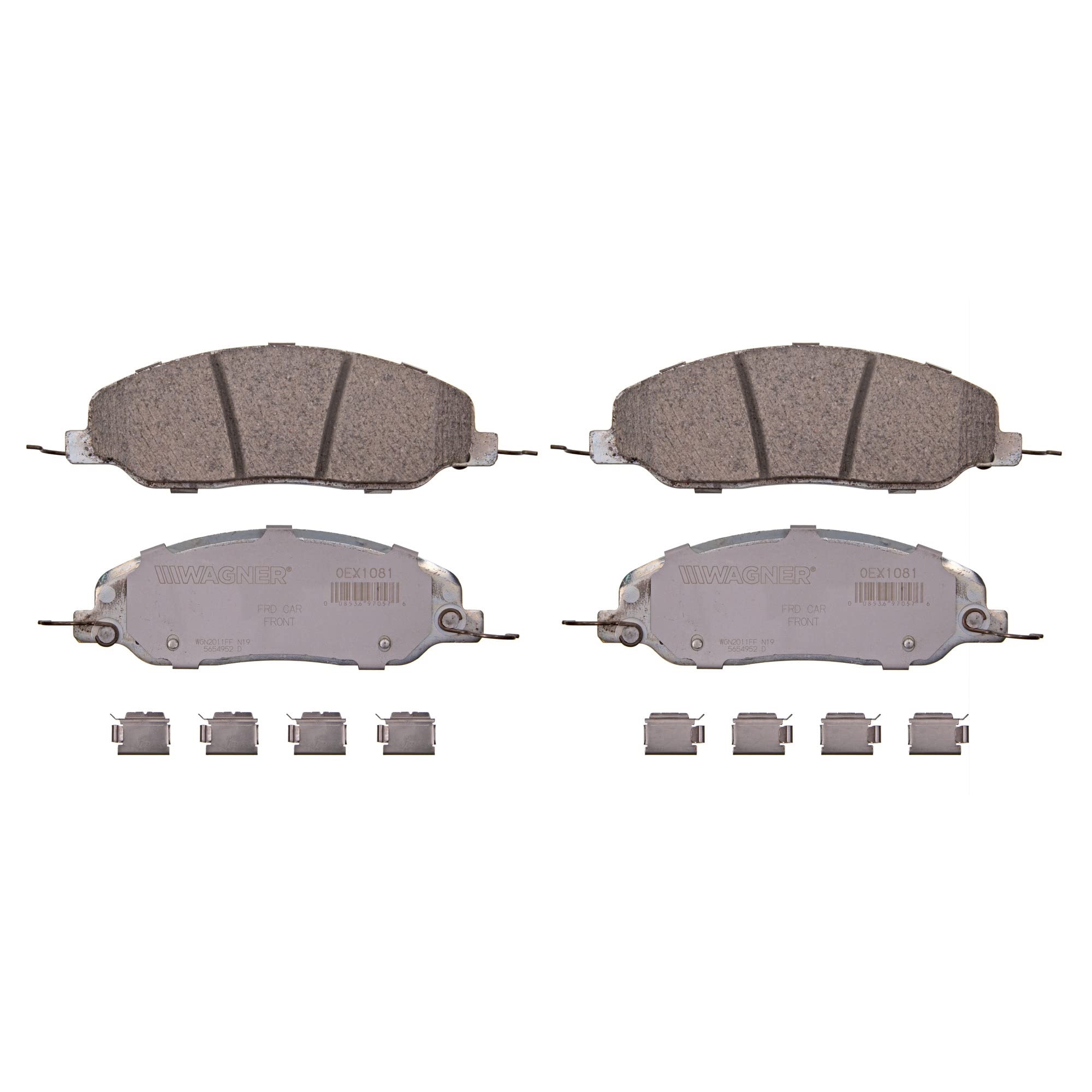 Wagner Thermoquiet Qc1081 Ceramic Disc Brake Pad Set