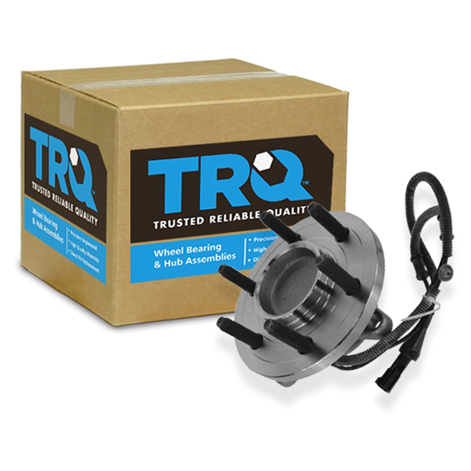 Trq Front Wheel Bearing & Hub Assembly With Abs Sensor Compatible With 2009-2010 Ford F-150