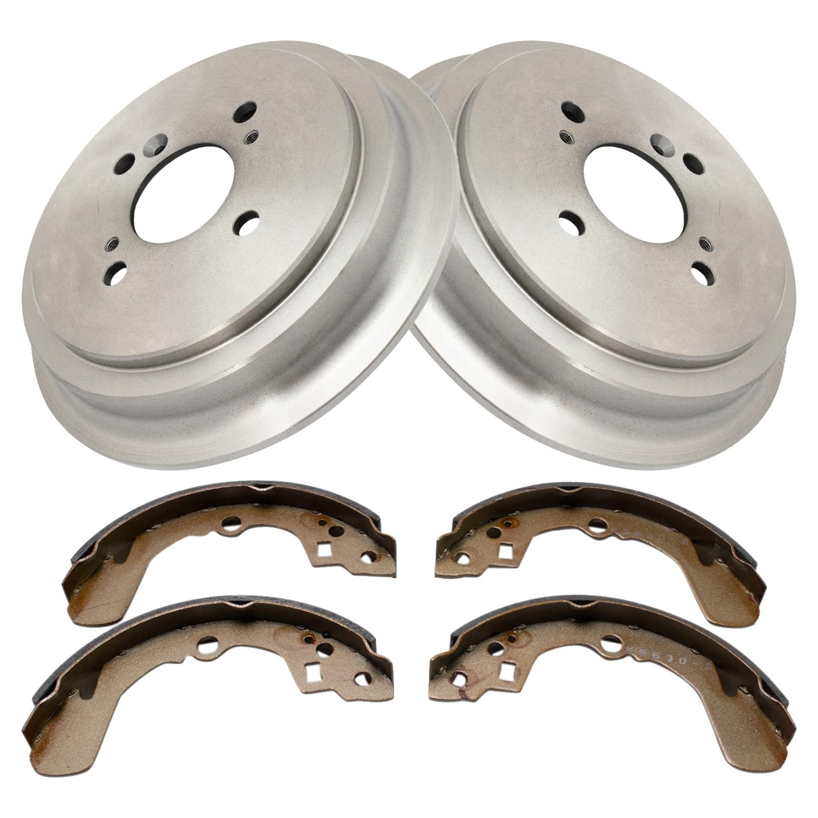 TRQ Rear Brake Shoe & Drum Kit Fits 2002-2007 Suzuki Aerio 1999-2002 Esteem